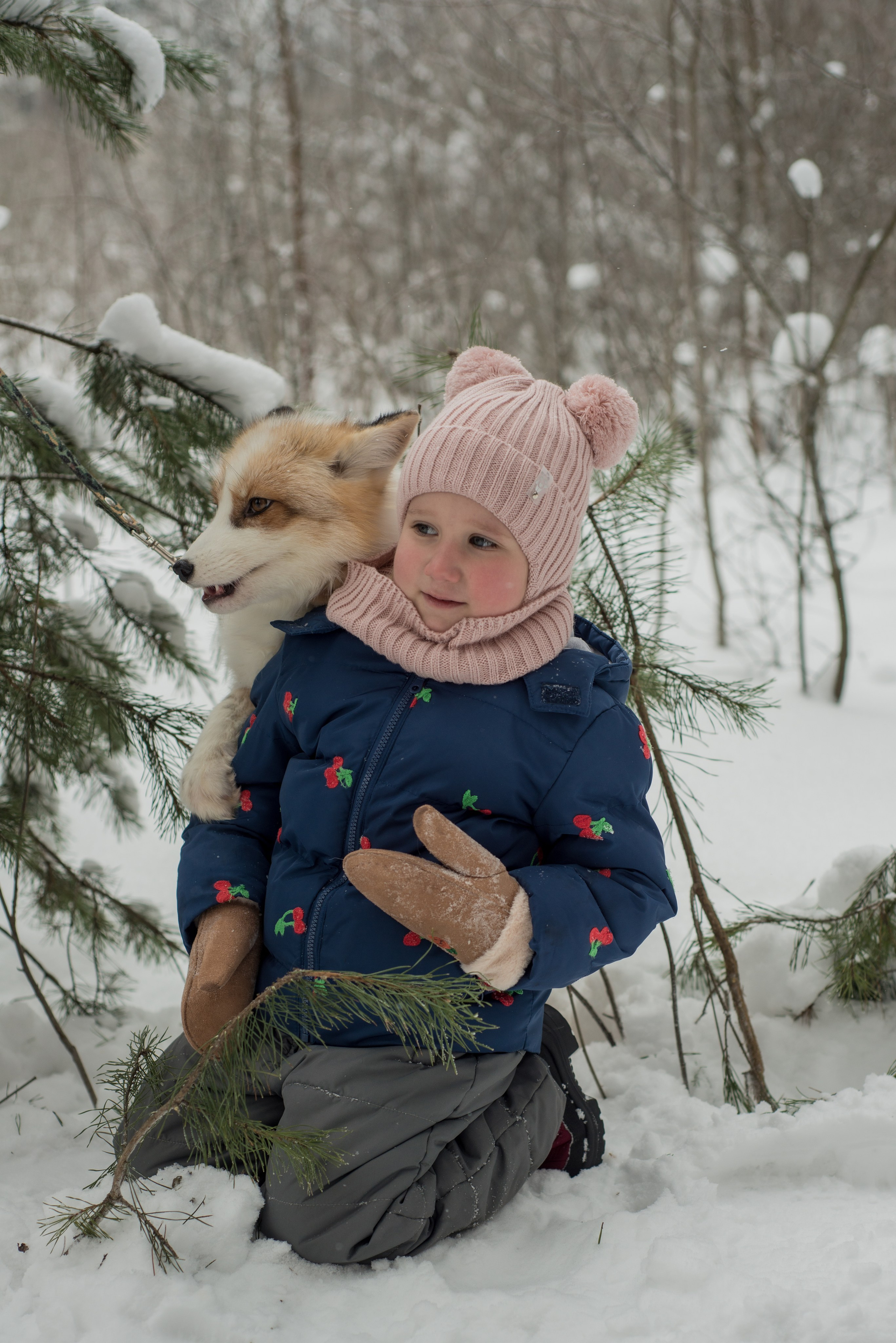 Дети и лис. Фотограф и дизайнер в Москве Екатерина Лобачева