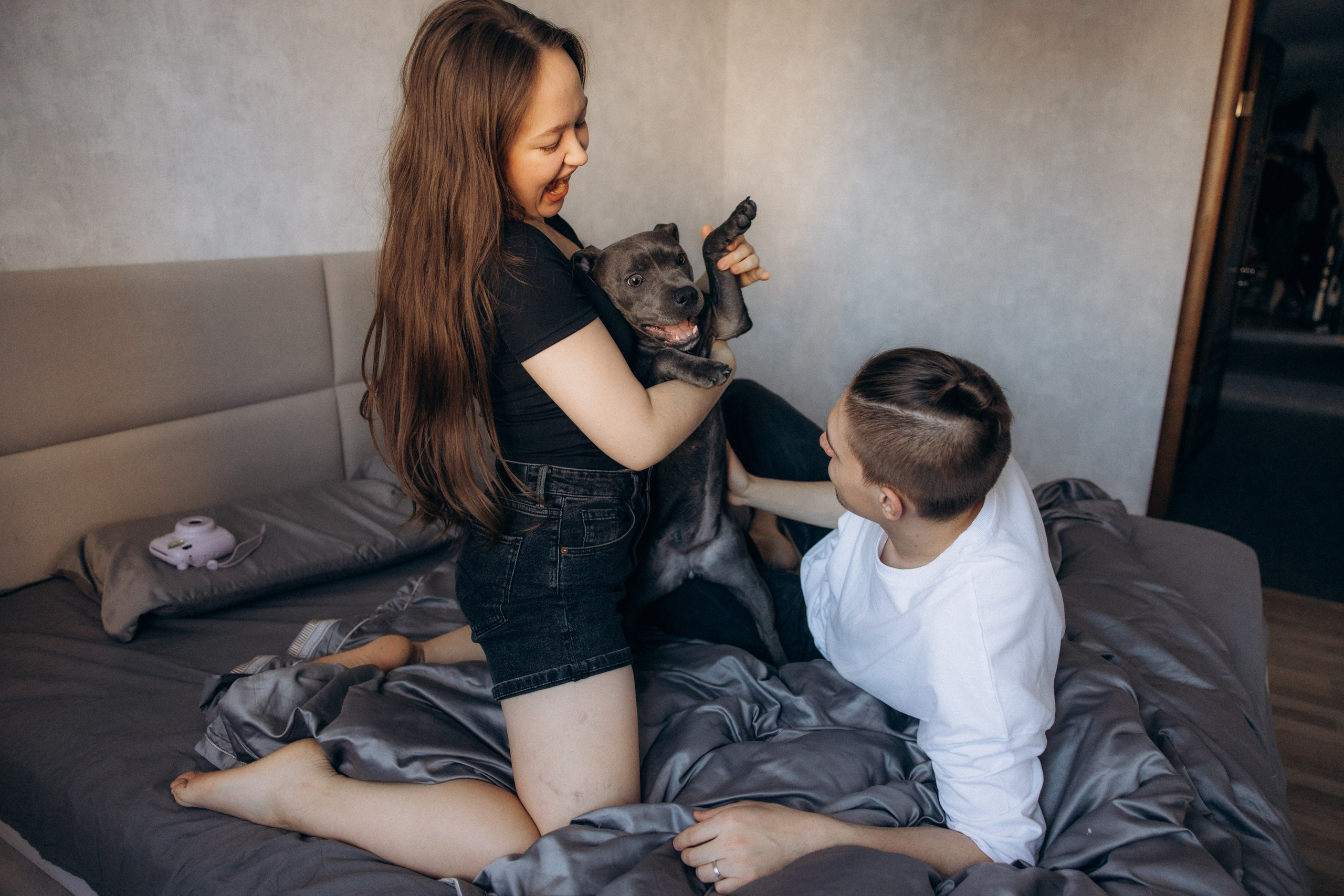 Таня, Егор и Луна. Фотограф анималист в Казани Алина Сулейманова. Фотограф животных