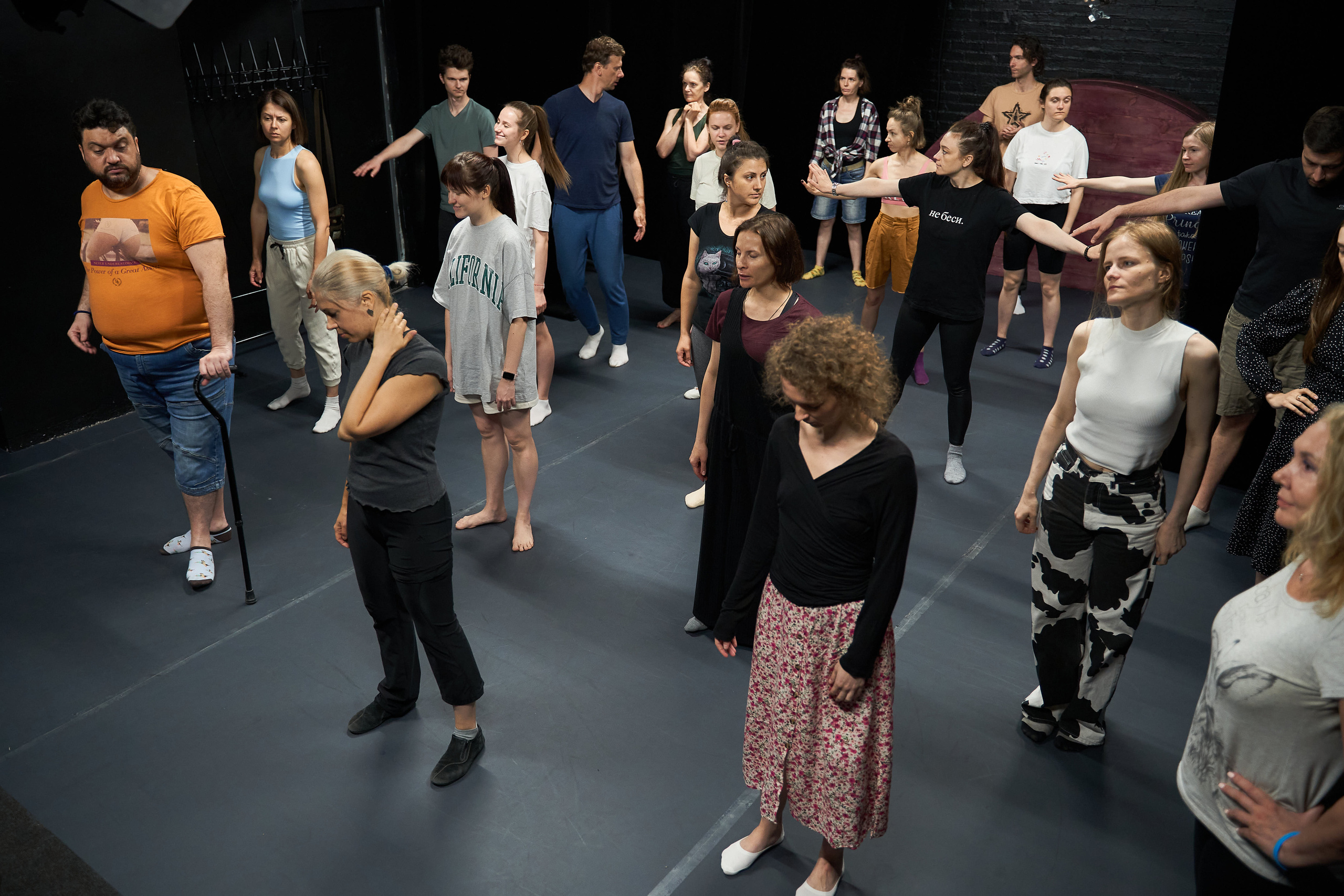 Master class for actors on stage movement photography. Reportage event photographer in Moscow Alexander Gladkiy