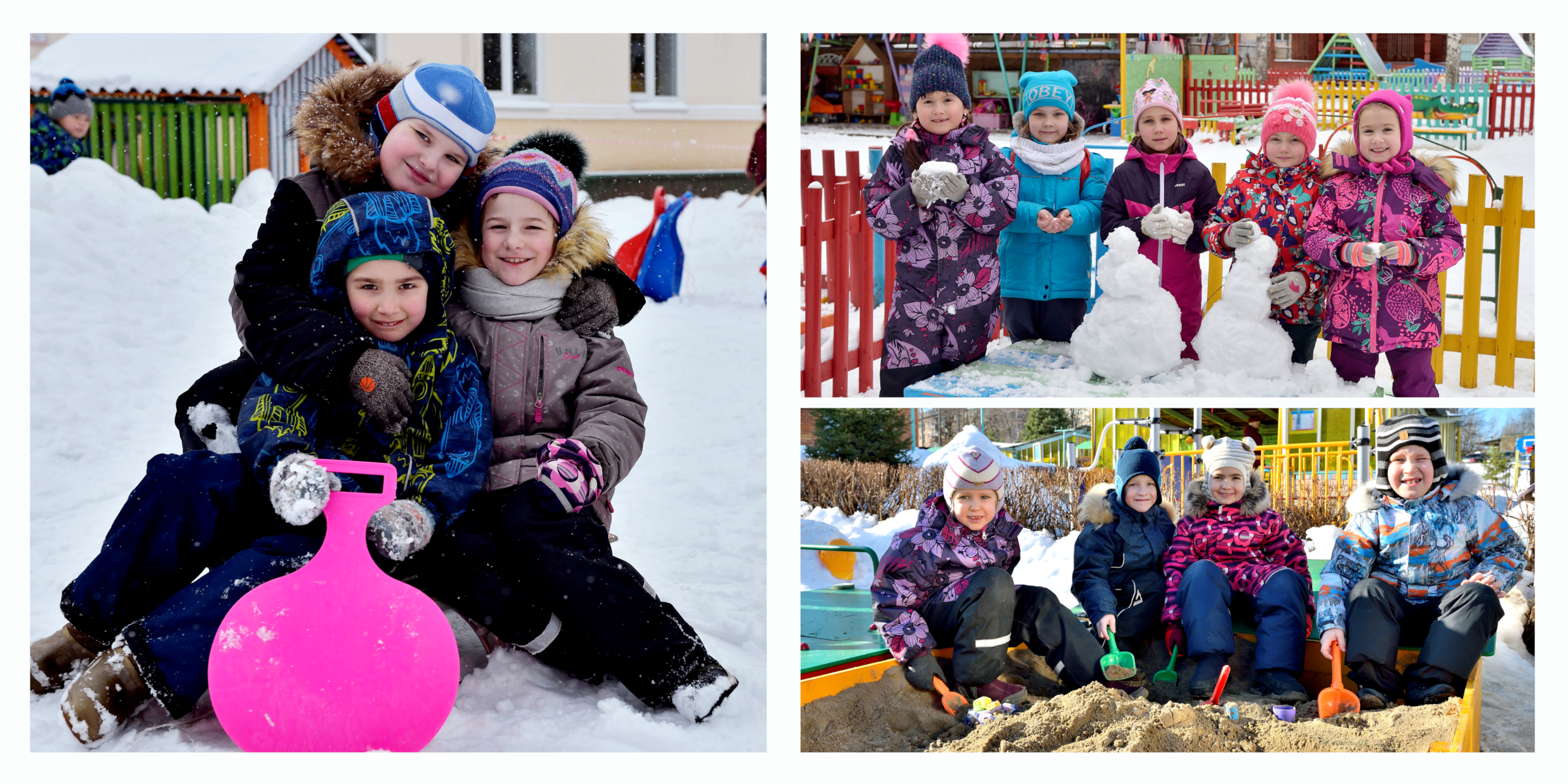 Зимняя прогулка (детский сад). Фотограф в Ярославле Наталья Романова. Выпускные альбомы для детского сада, начальной и средней школы