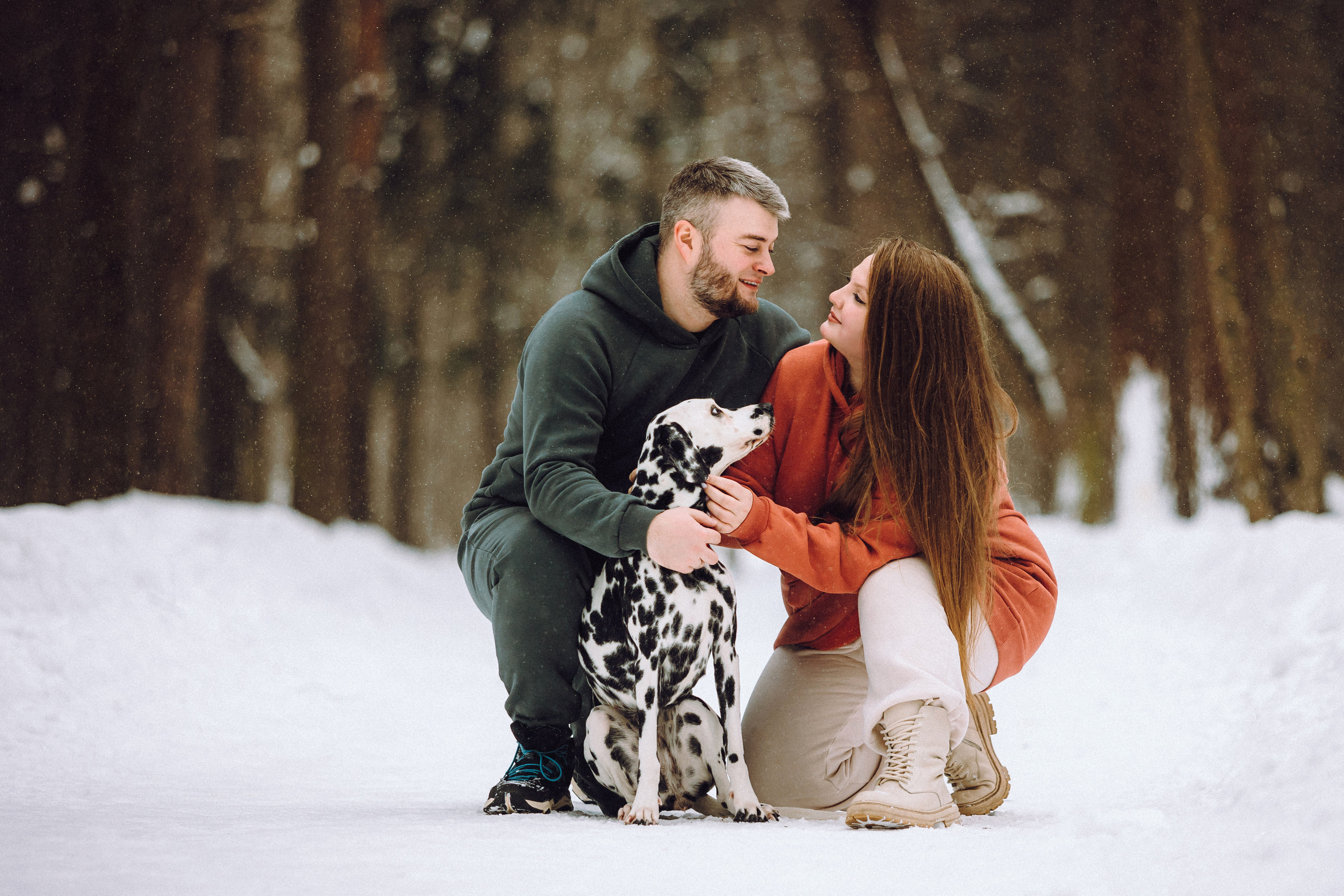 Кристина, Леша и Санта