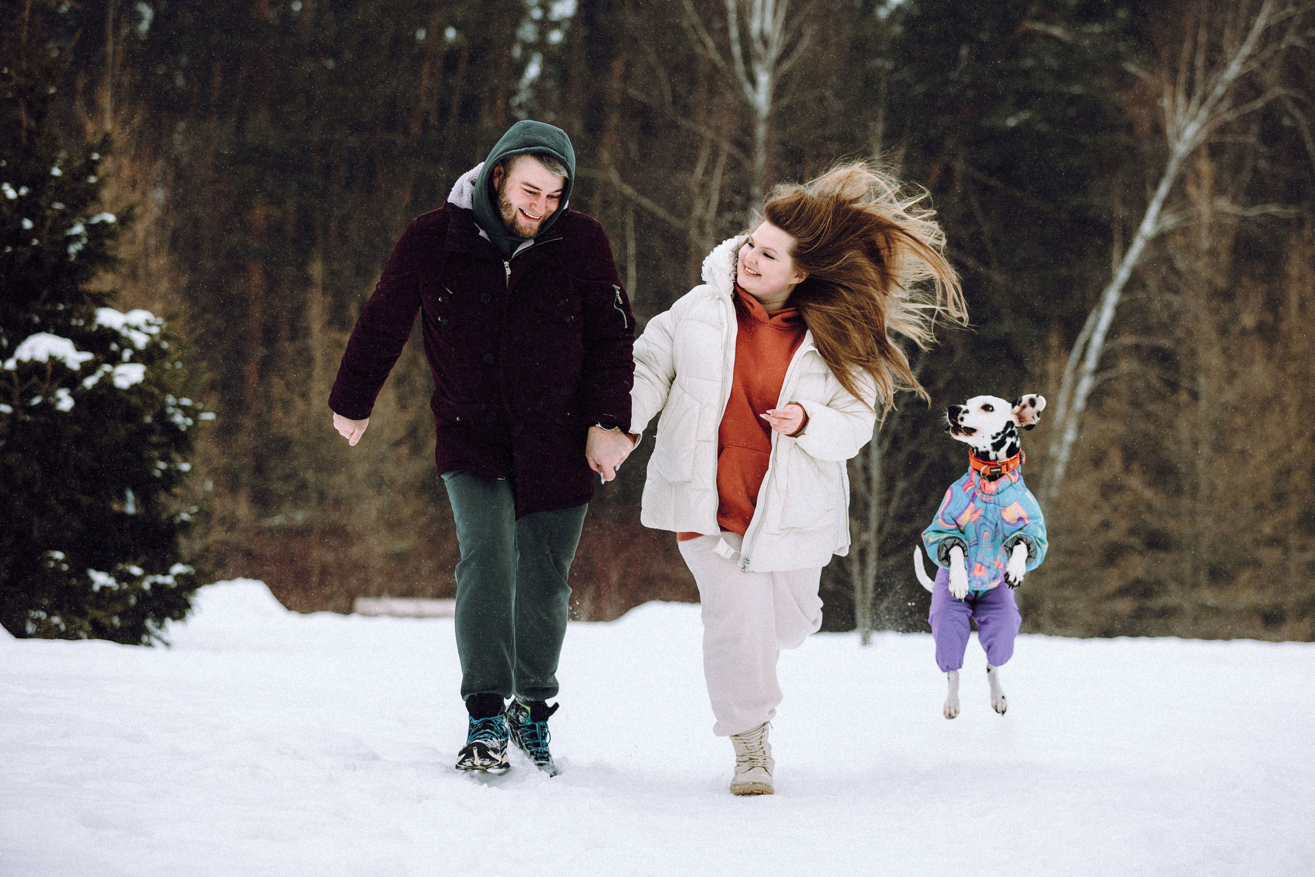 Кристина, Леша и Санта