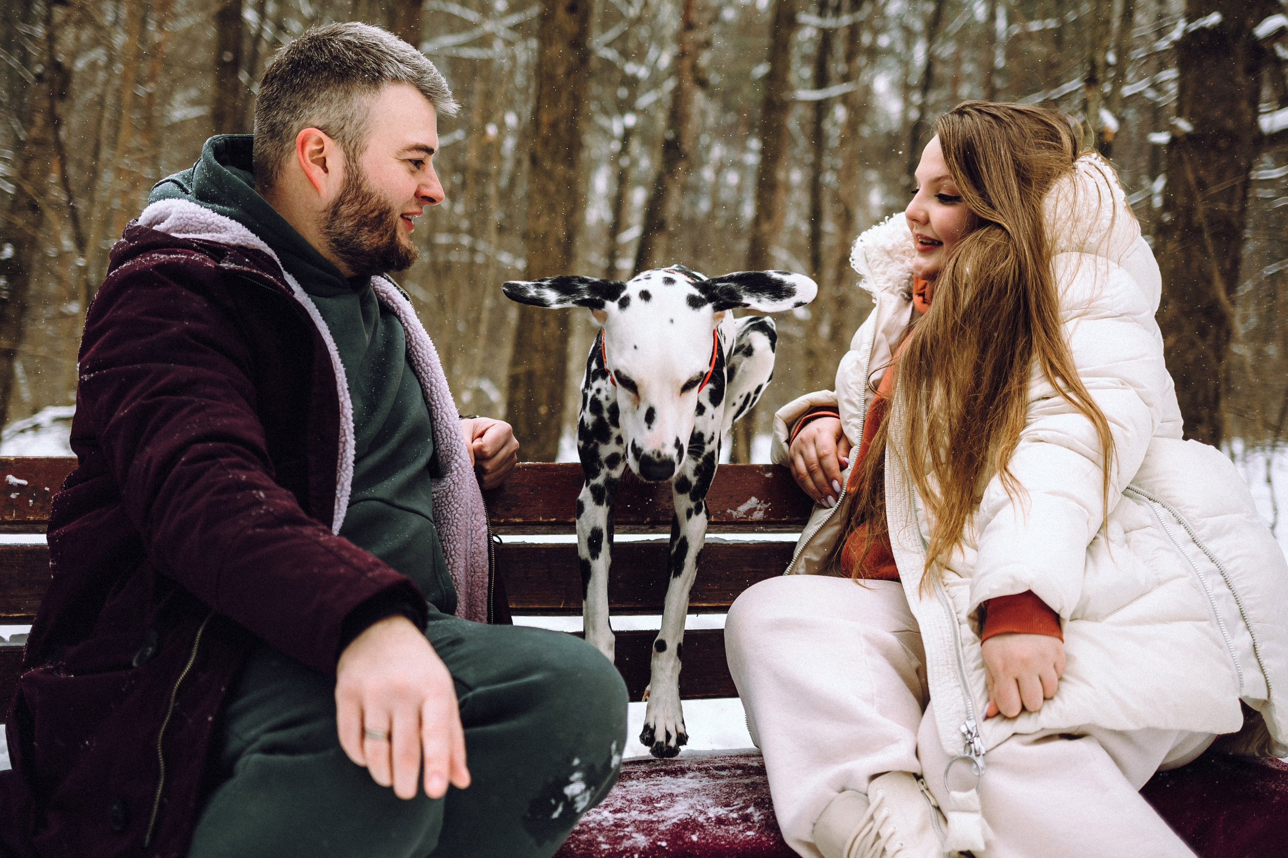 Кристина, Леша и Санта