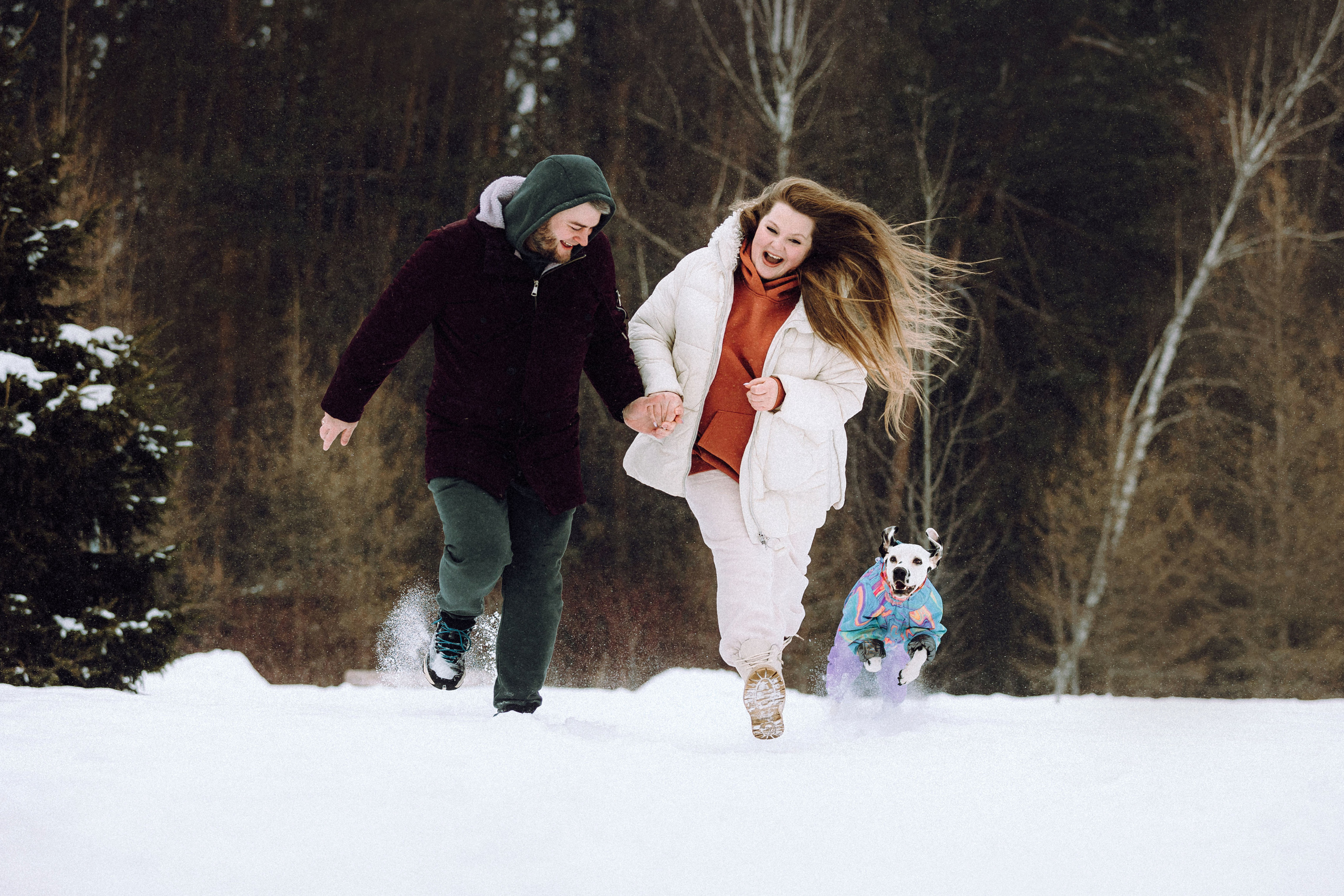 Кристина, Леша и Санта