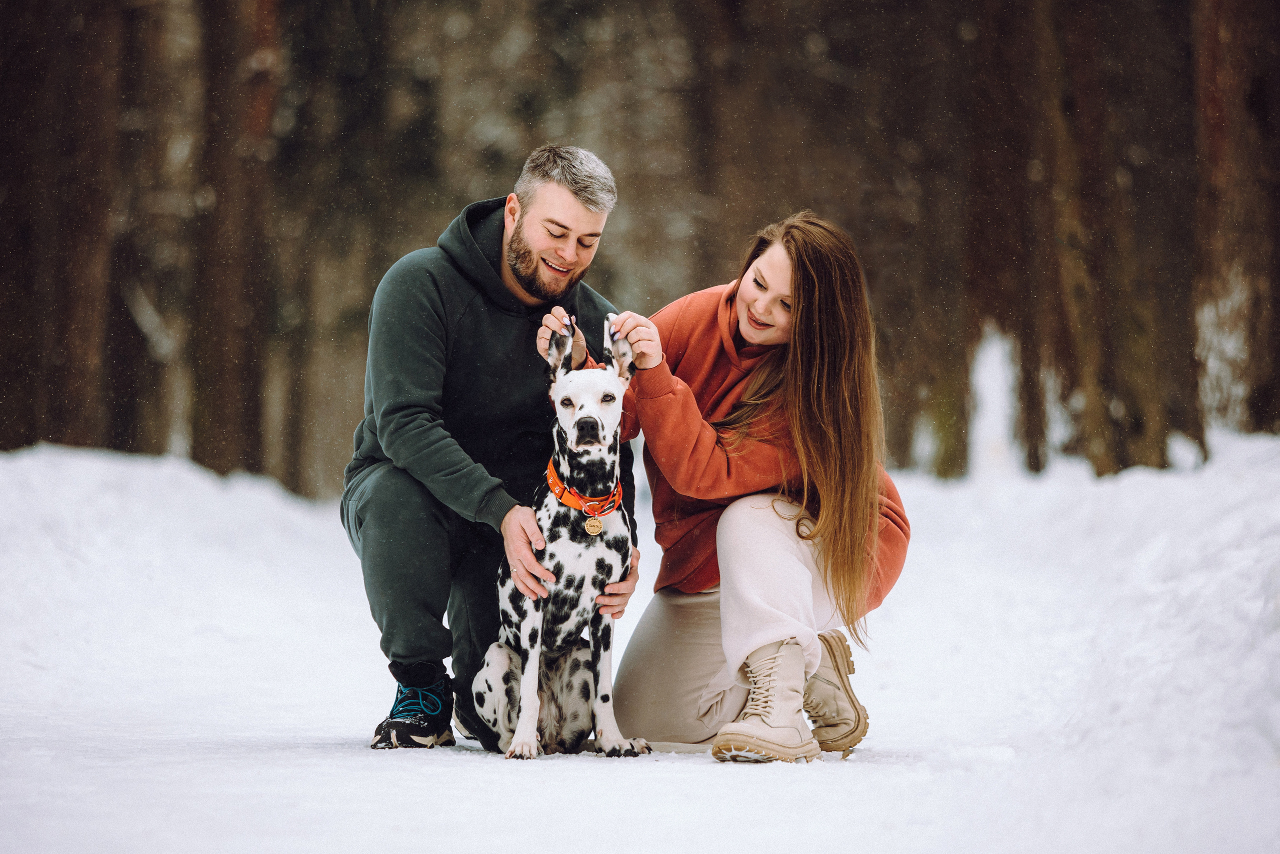 Кристина, Леша и Санта