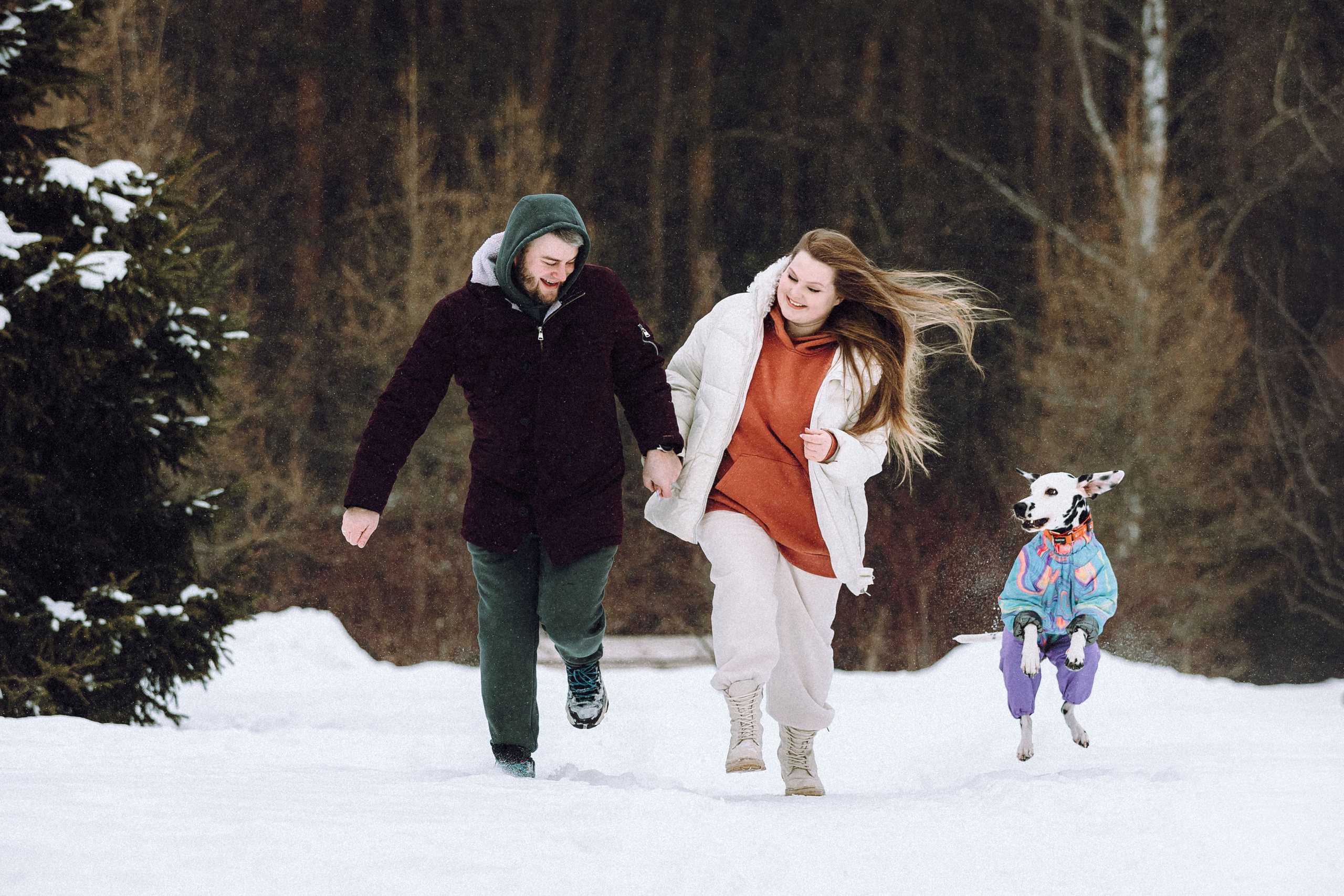 Кристина, Леша и Санта