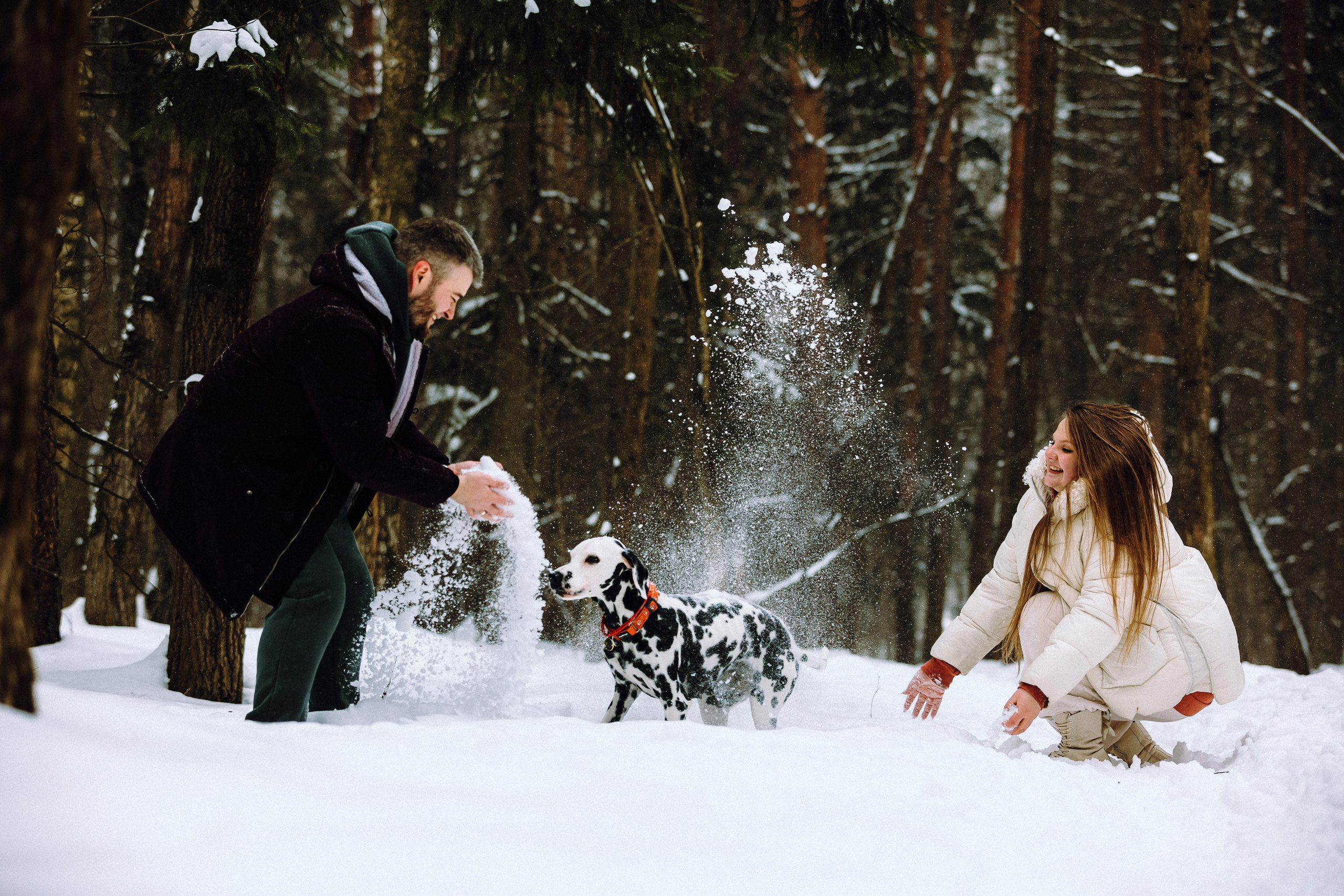 Кристина, Леша и Санта