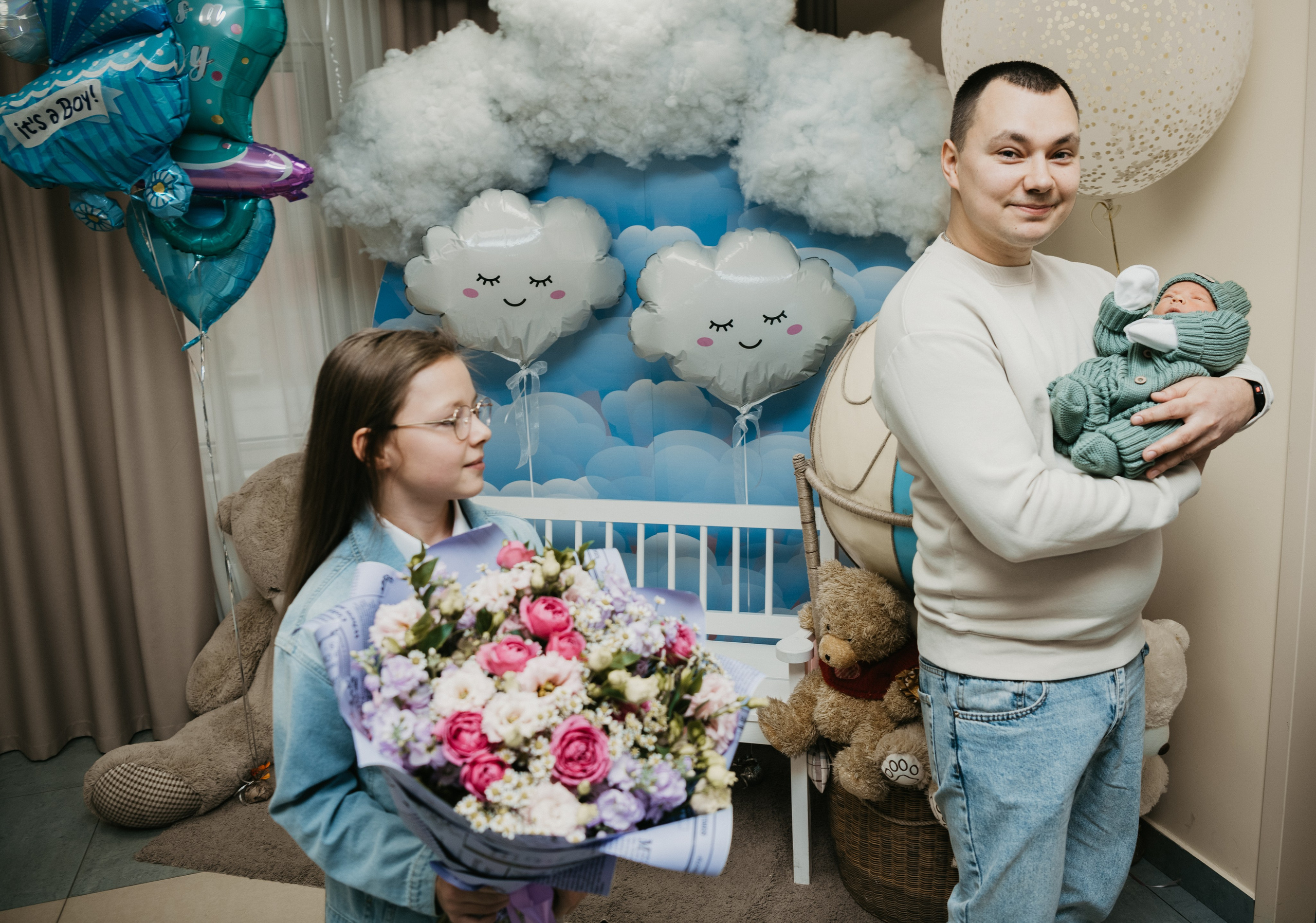 Выписка Степана на Севастопольском. Фотограф на выписку из роддома в Москве и МО