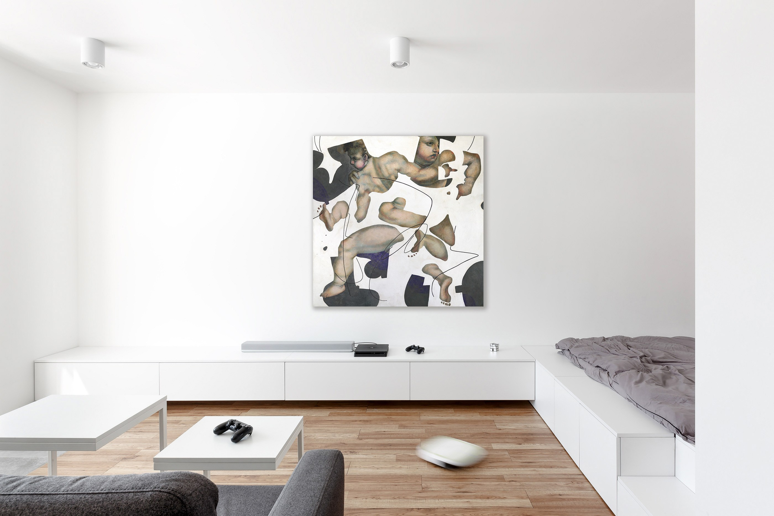 Путти. Художник-абстракционист Ольга Рикун. Москва