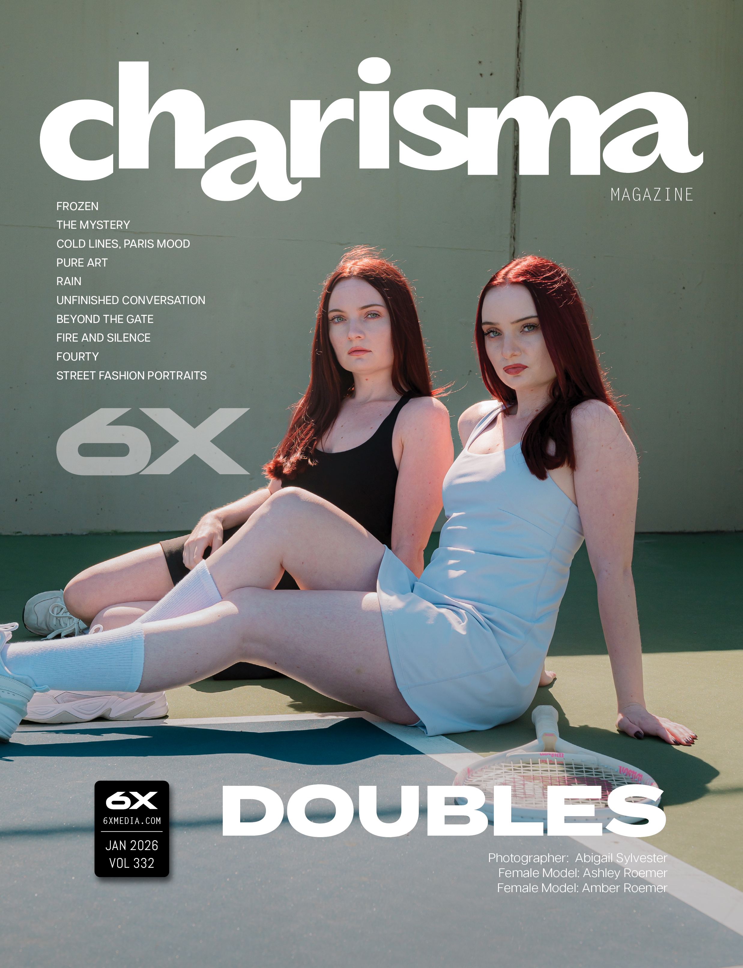 "CHARISMA Magazine содержание январь 2026 портретная фотография фэшн издание сетка выпуск 332" Ключевые слова:magazine table of contents, editorial photography, fashion magazine, portrait collection, visual editorial, magazine issue, photography showcase
