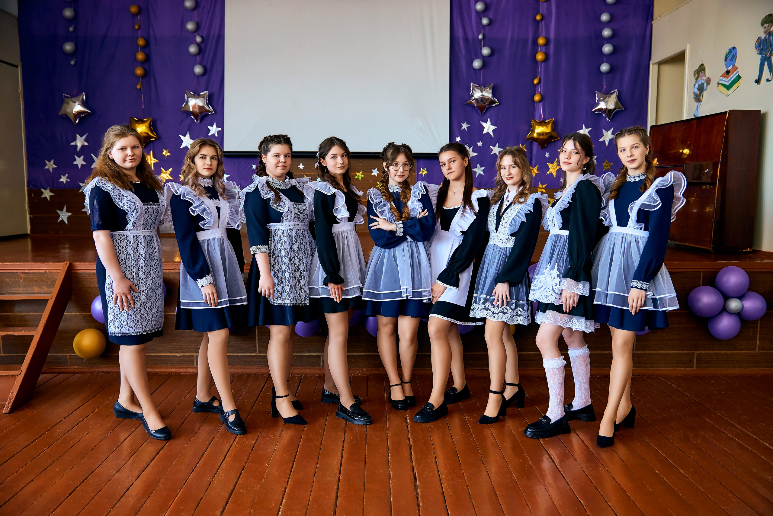 9А класс Хотынецкая СОШ выпуск 2024. Фотограф в Орле Павел Черкасов