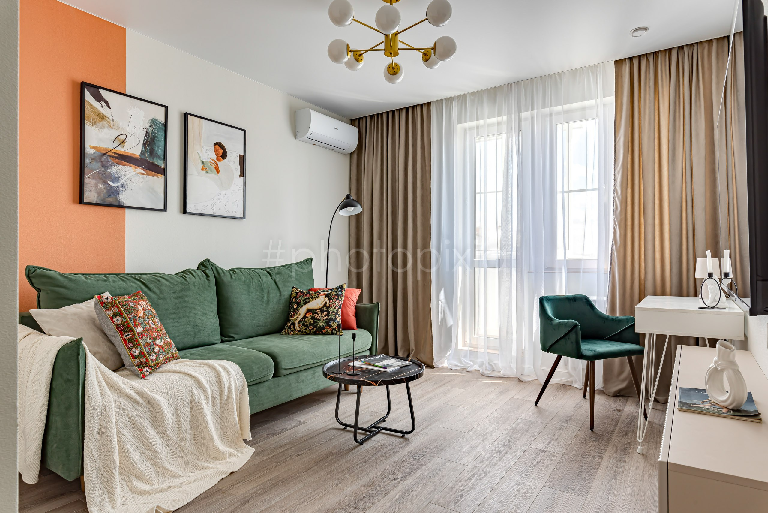 Интерьерная съёмка двухкомнатной квартиры на Миклухо-Маклая. Интерьерная съёмка и виртуальные туры — Интерьерный фотограф Кузнецов Сергей (photopixiq)