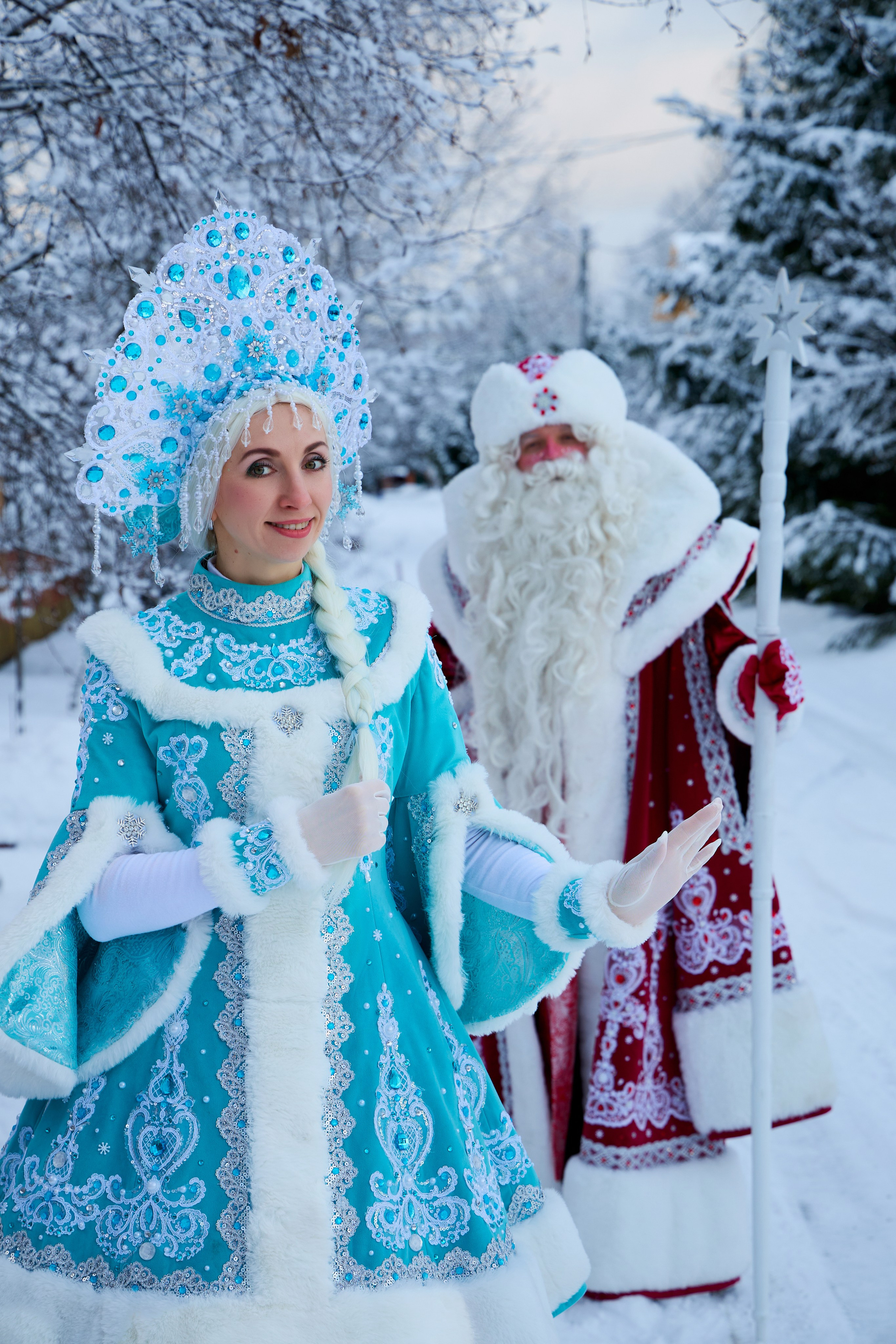 Дед Мороз и Снегурочка. Свадебный фотограф Москва и Московская область Борисов Сергей