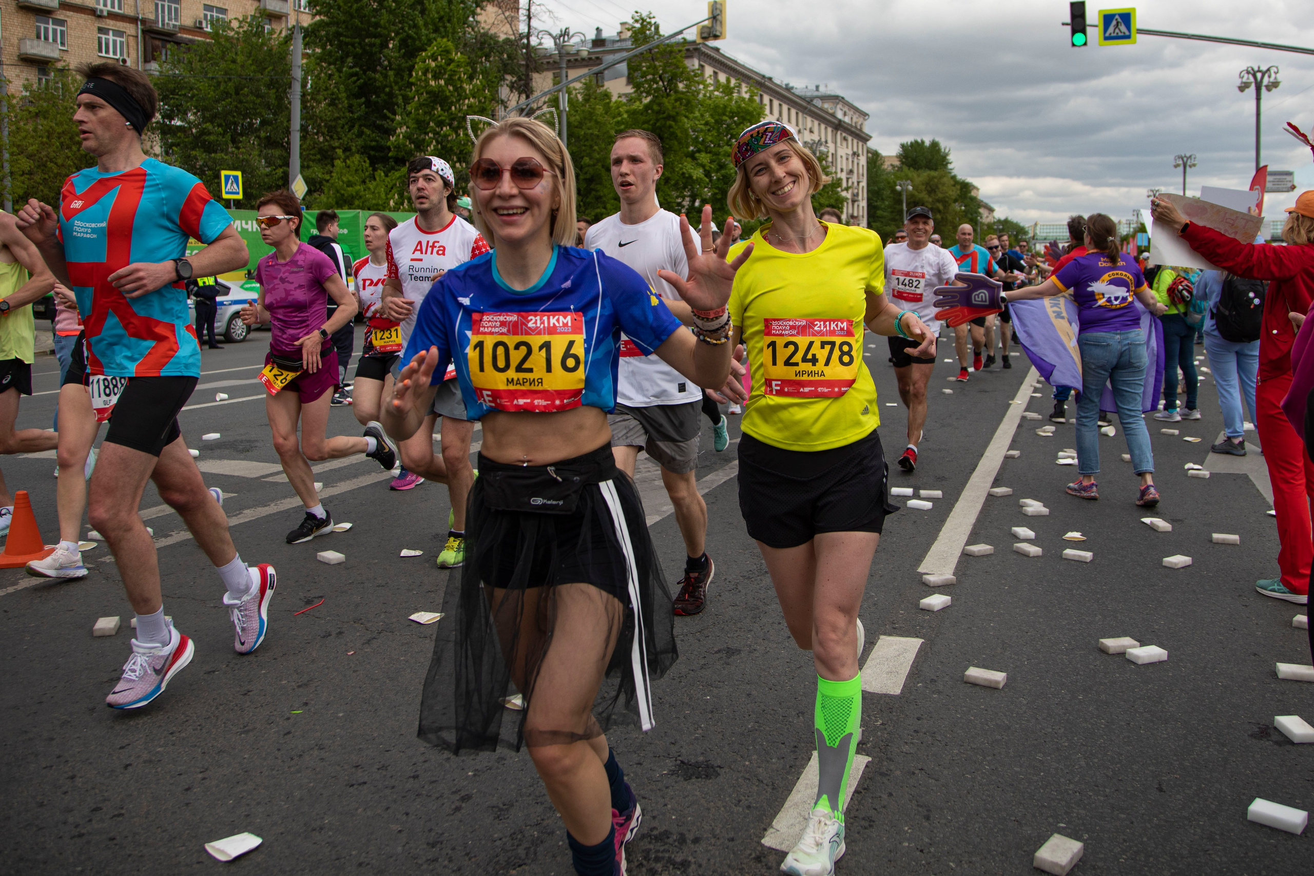 Московский полумарафон, 14 мая 2023 года. Фотограф Сергей Ловкий