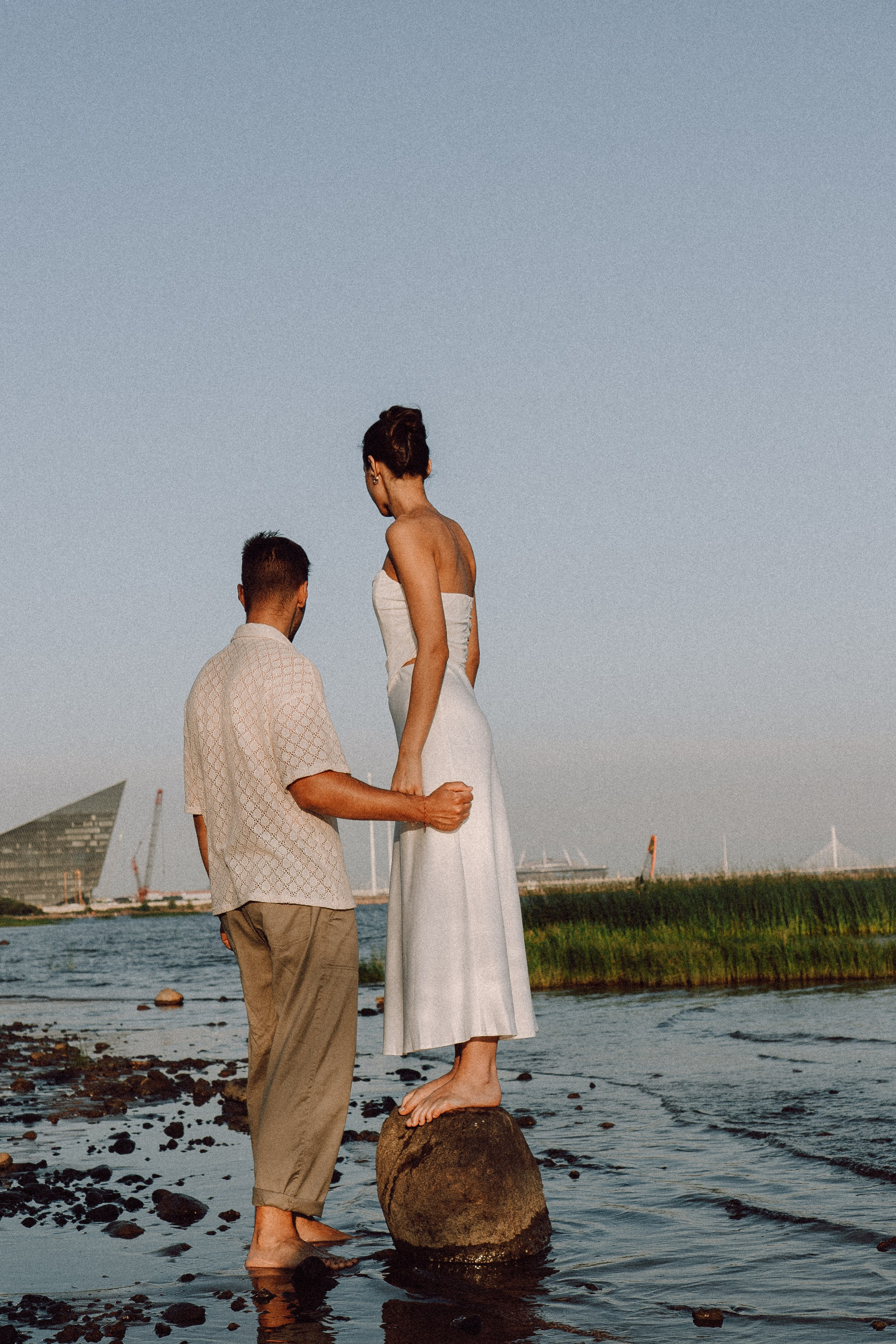 СВАДЕБНАЯ ФОТОСЕССИЯ ВЫЕЗДНОЙ ЦЕРЕМОНИИ (ФИНСКИЙ ЗАЛИВ). Профессиональный фотограф, Санкт-Петербург — Виктория Богомолова