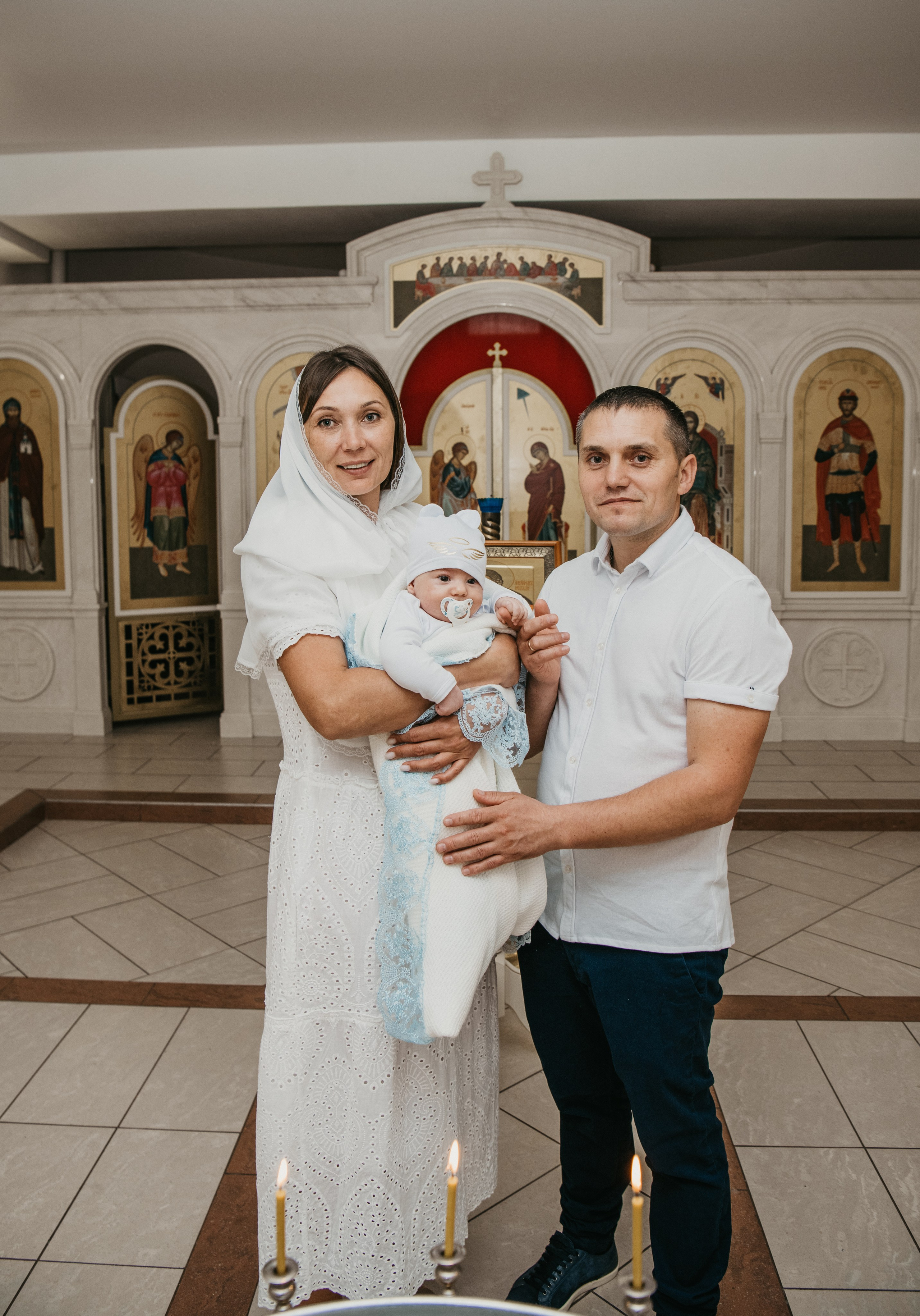 Крещение Евгения. Фотограф на выписку из роддома в Москве и МО