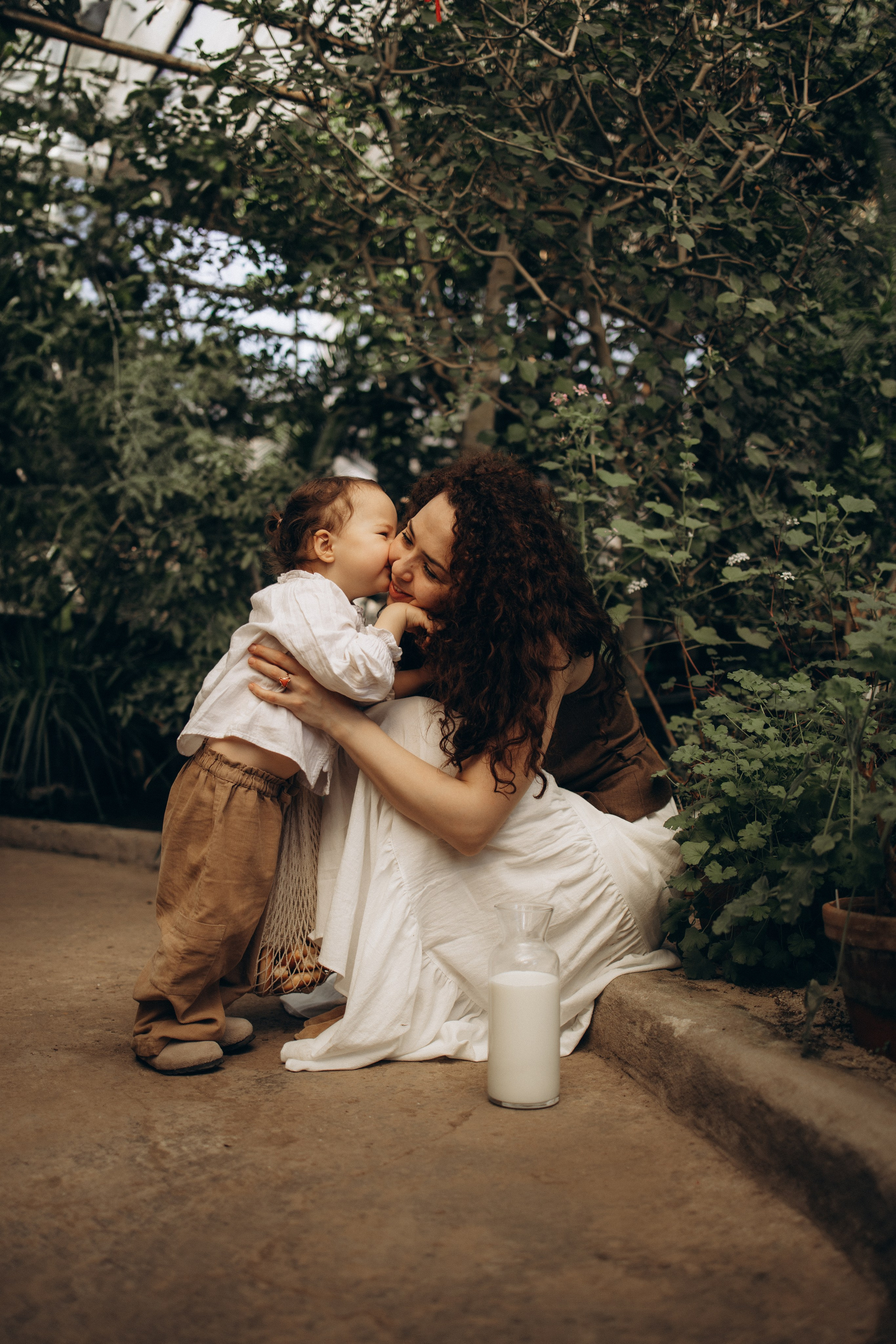 Прогулка по оранжерее. Семейный фотограф в Москве Ксения Аганина