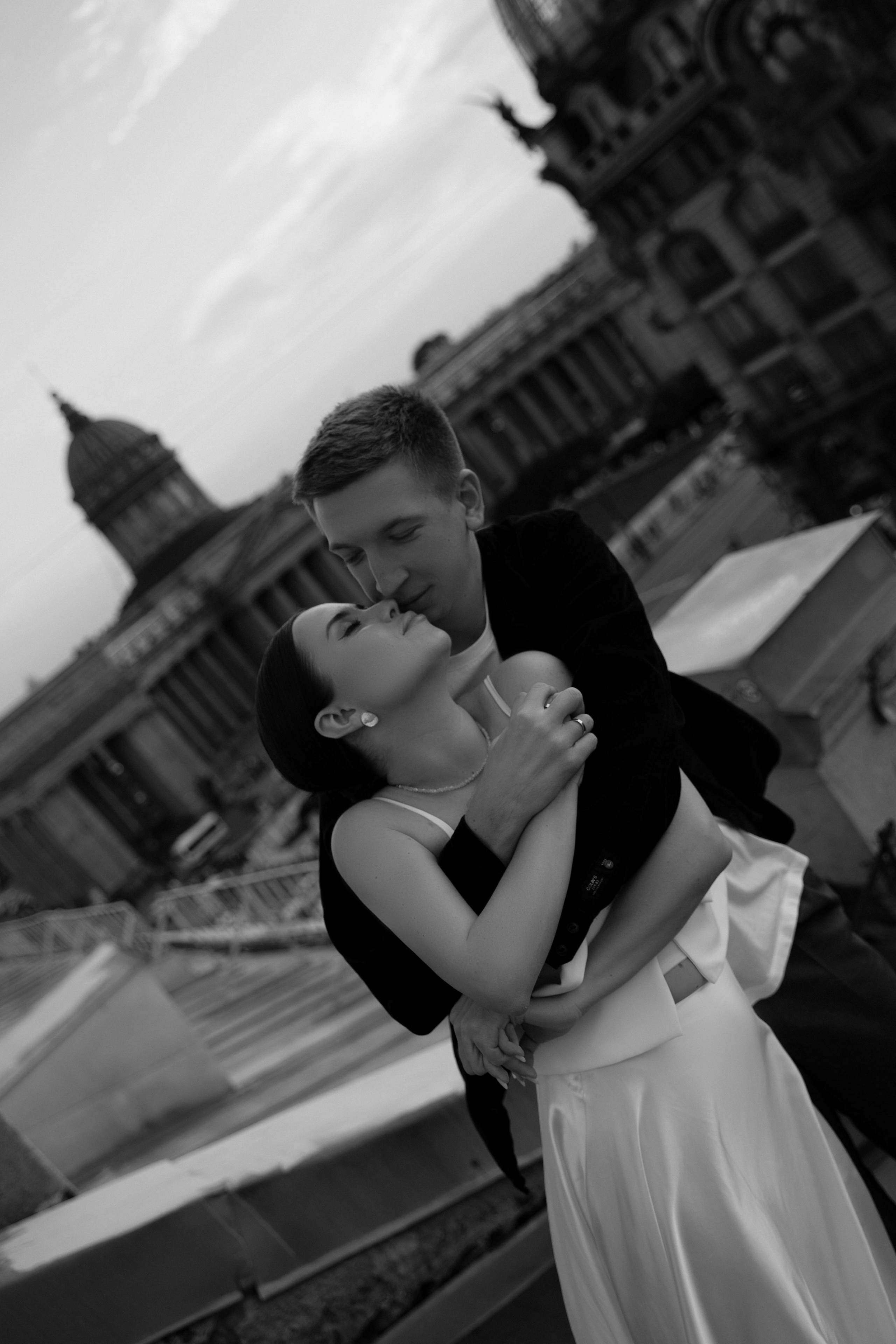 Романтика Питерских крыш. Свадебный фотограф в Краснодаре и Санкт-Петербурге Евгения Алексеева