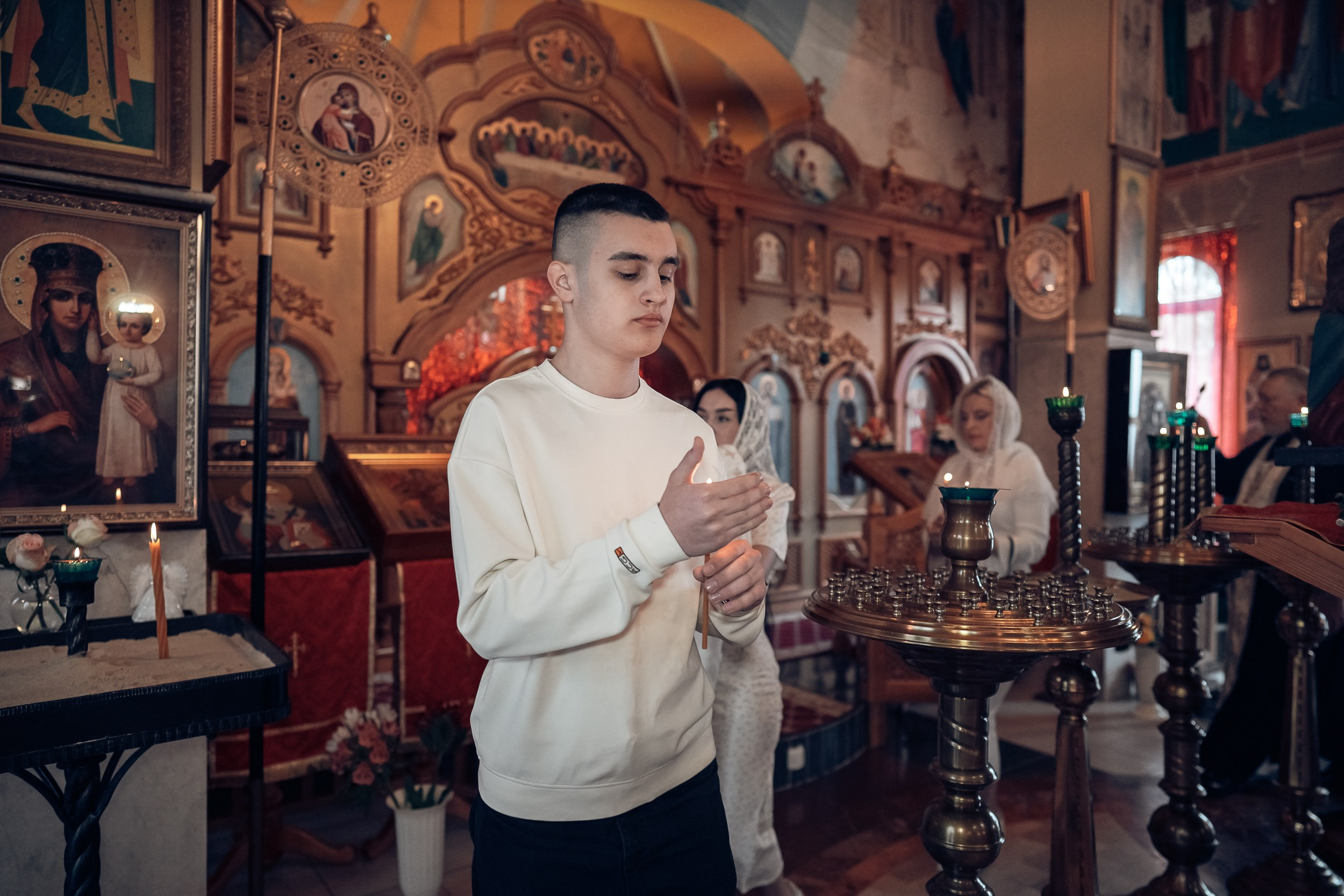 Крещение в храме Прп.Сергия Радонежского с. Орлиное. Церковный фотограф Севастополь