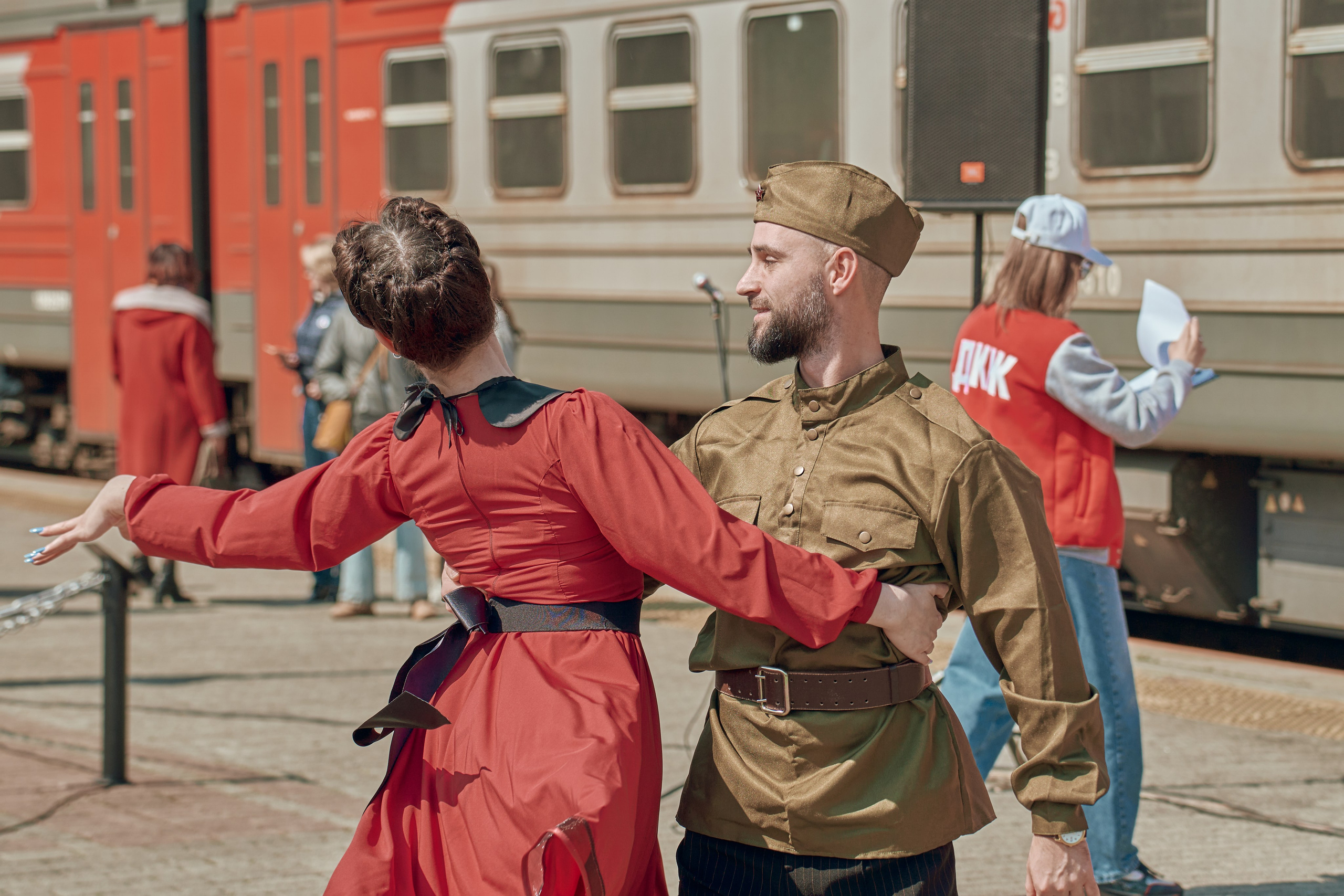 Поезд Победы!. Фотограф во Владивостоке