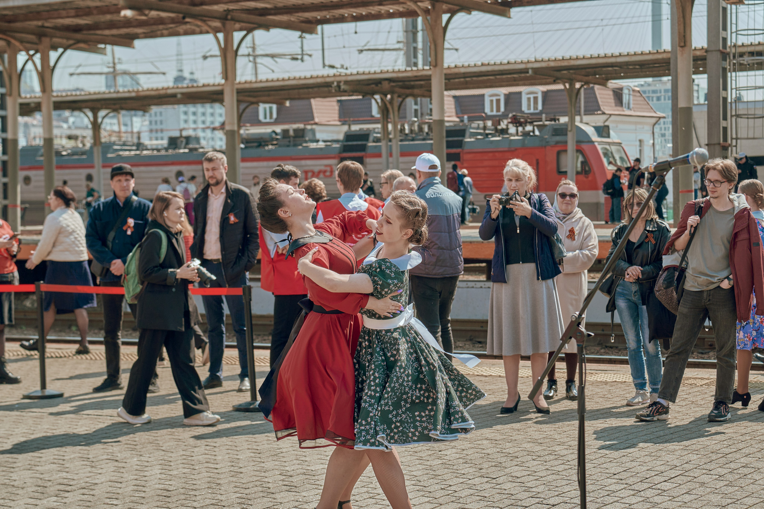 Поезд Победы!. Фотограф во Владивостоке