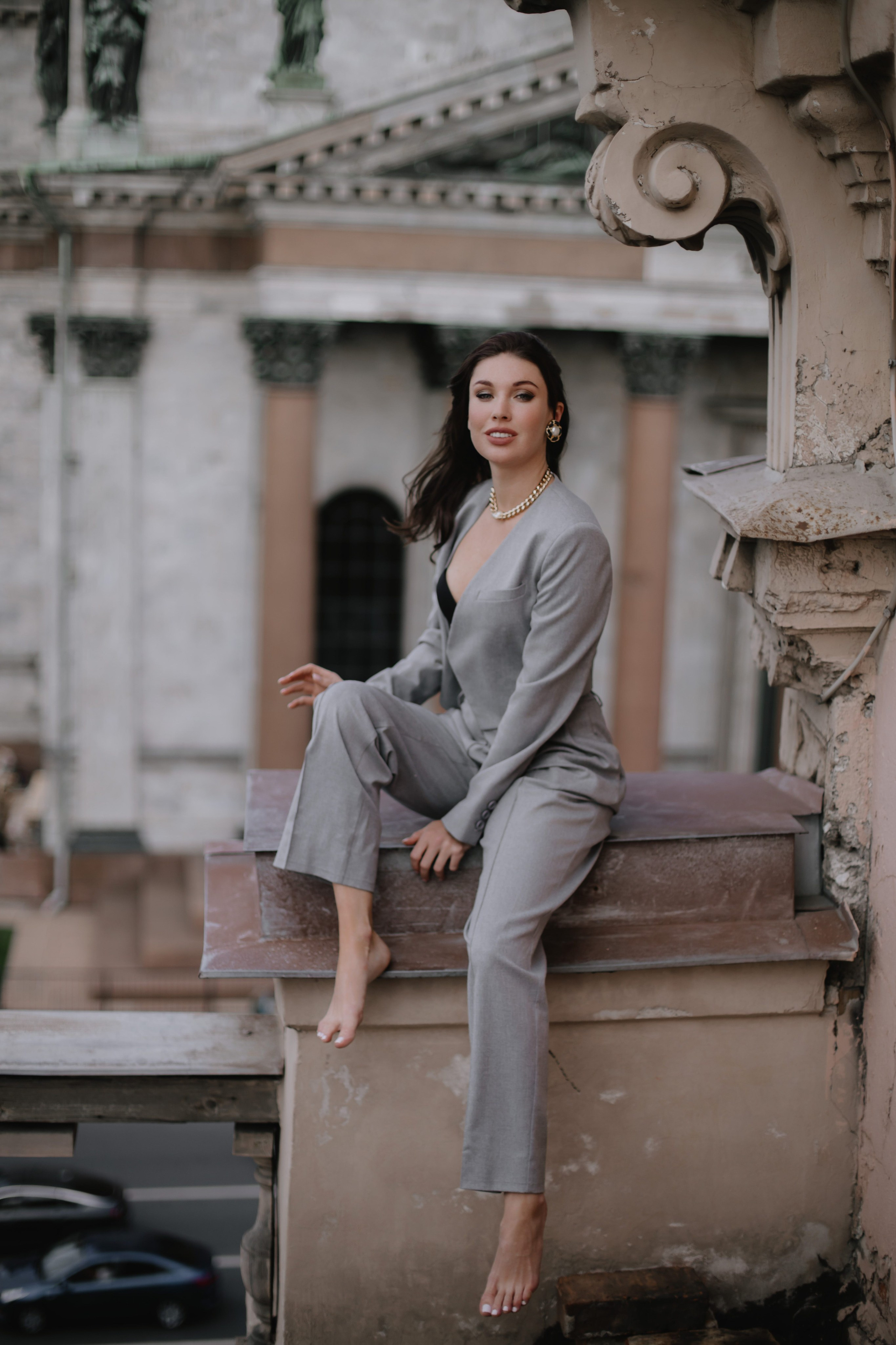 Вероника (съемка на крыше). Фотограф в Москве и Санкт-Петербурге Дарина