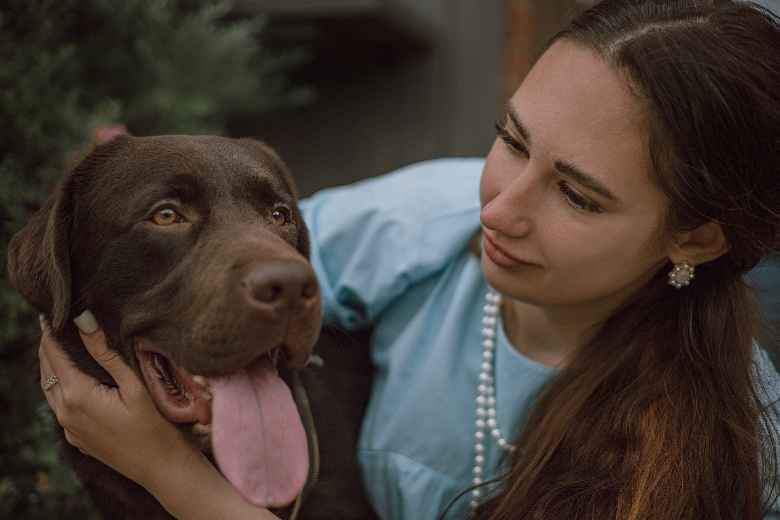 Оля и шоколадный Тимофей. Фотограф — анималист •love-story•|Санкт-Петербург