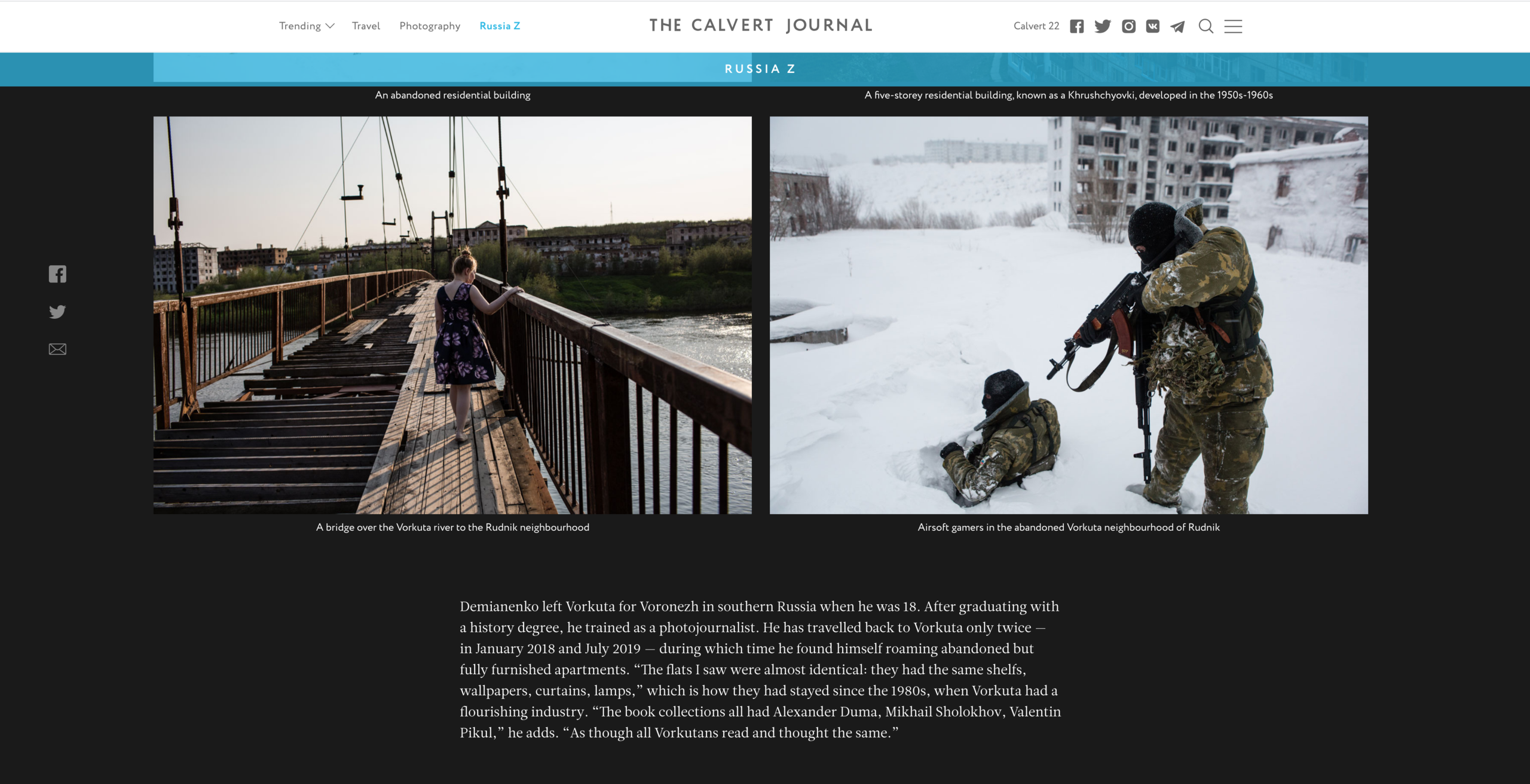 The Calvert Journal vorkuta  воркута  кальверт