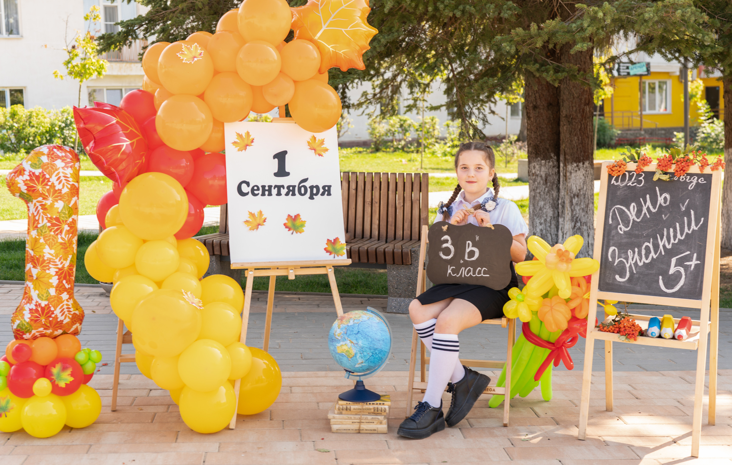 Фотопроект «Здравствуй, школа!» Люба с дочками. Семейный и детский фотограф Тула Ясногорск Тульская область Надежда Кукушкина