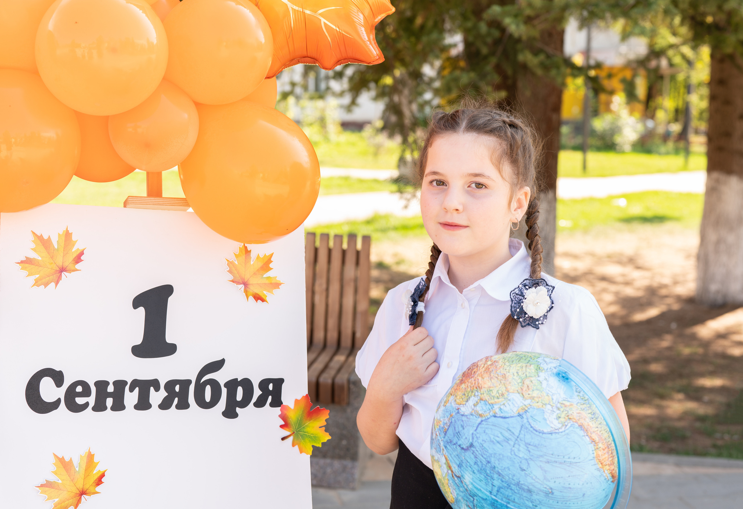 Фотопроект «Здравствуй, школа!» Люба с дочками. Семейный и детский фотограф Тула Ясногорск Тульская область Надежда Кукушкина