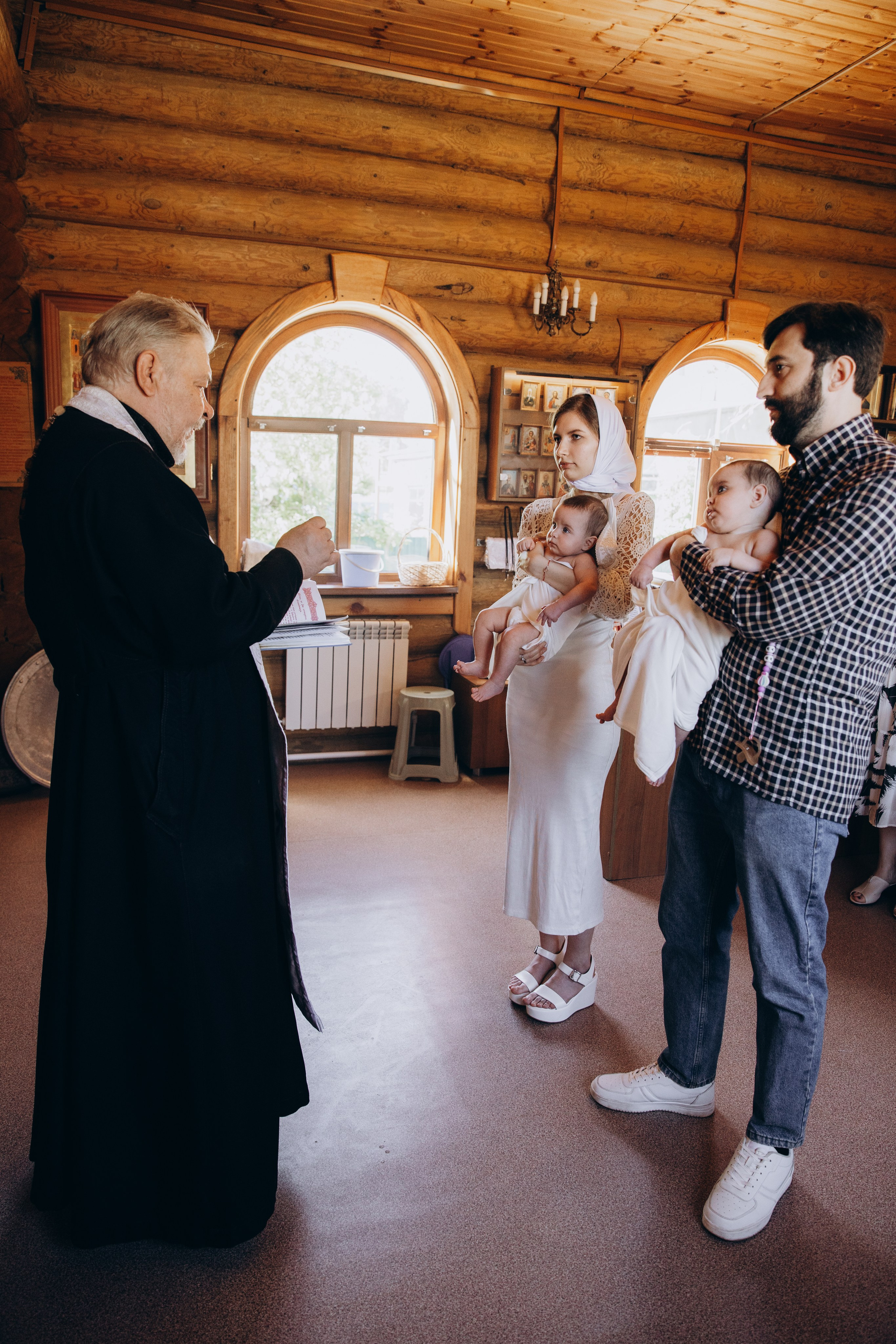 Крещение Даши и Маши. Семейный фотограф документалист в Пензе Лопатинская Татья