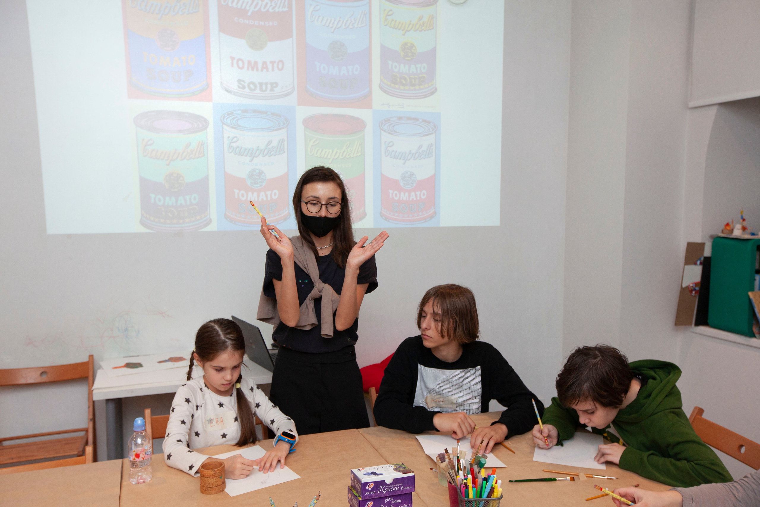 Детский мастер-класс в ММОМА. Stanislav Baryshev — People. Emotions. Atmosphere