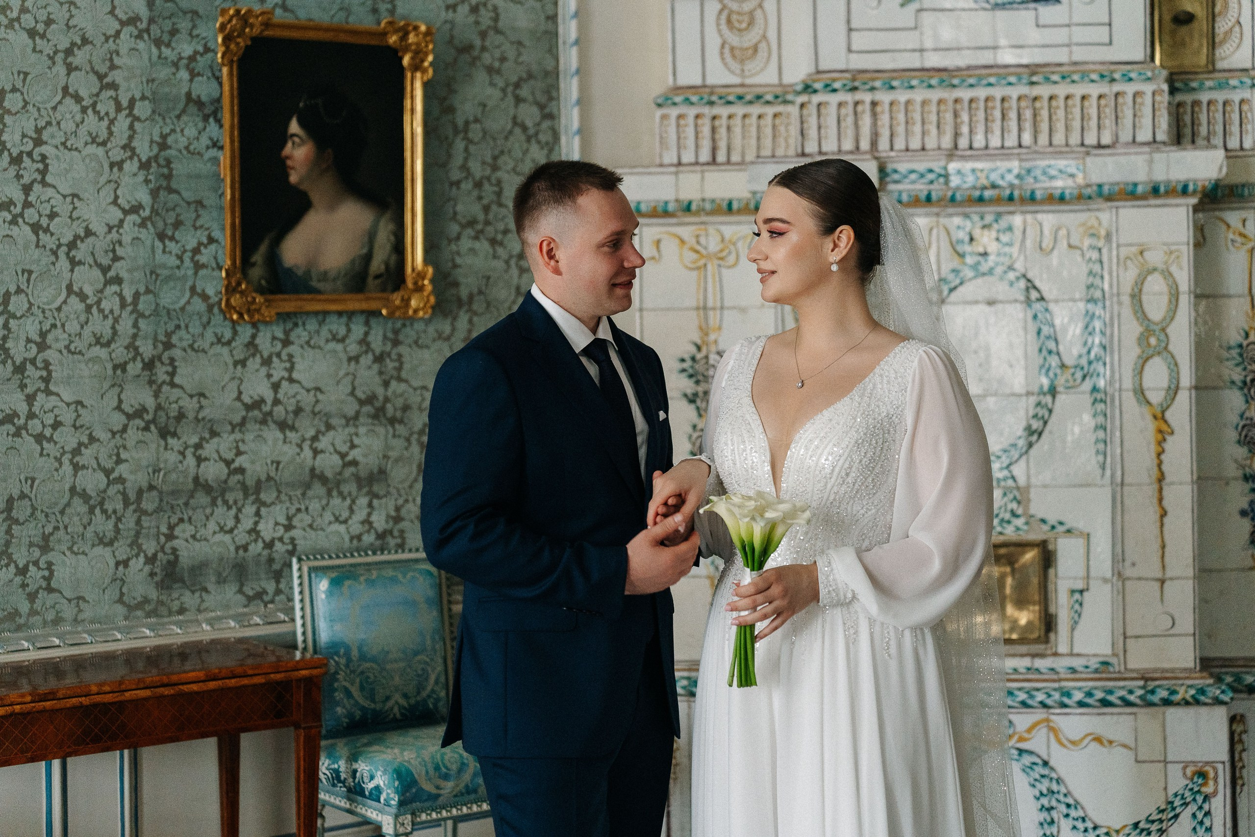 Свадебная фотосессия в Кусково и роспись в Итальянском дворике