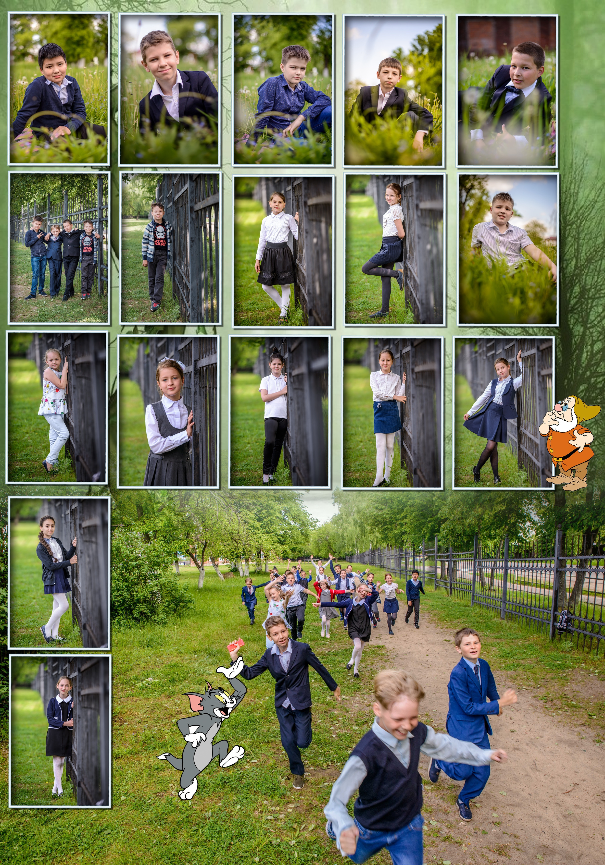 Выпускная фотокнига 4 класса. Фотограф Сологуб Алексей Семенович