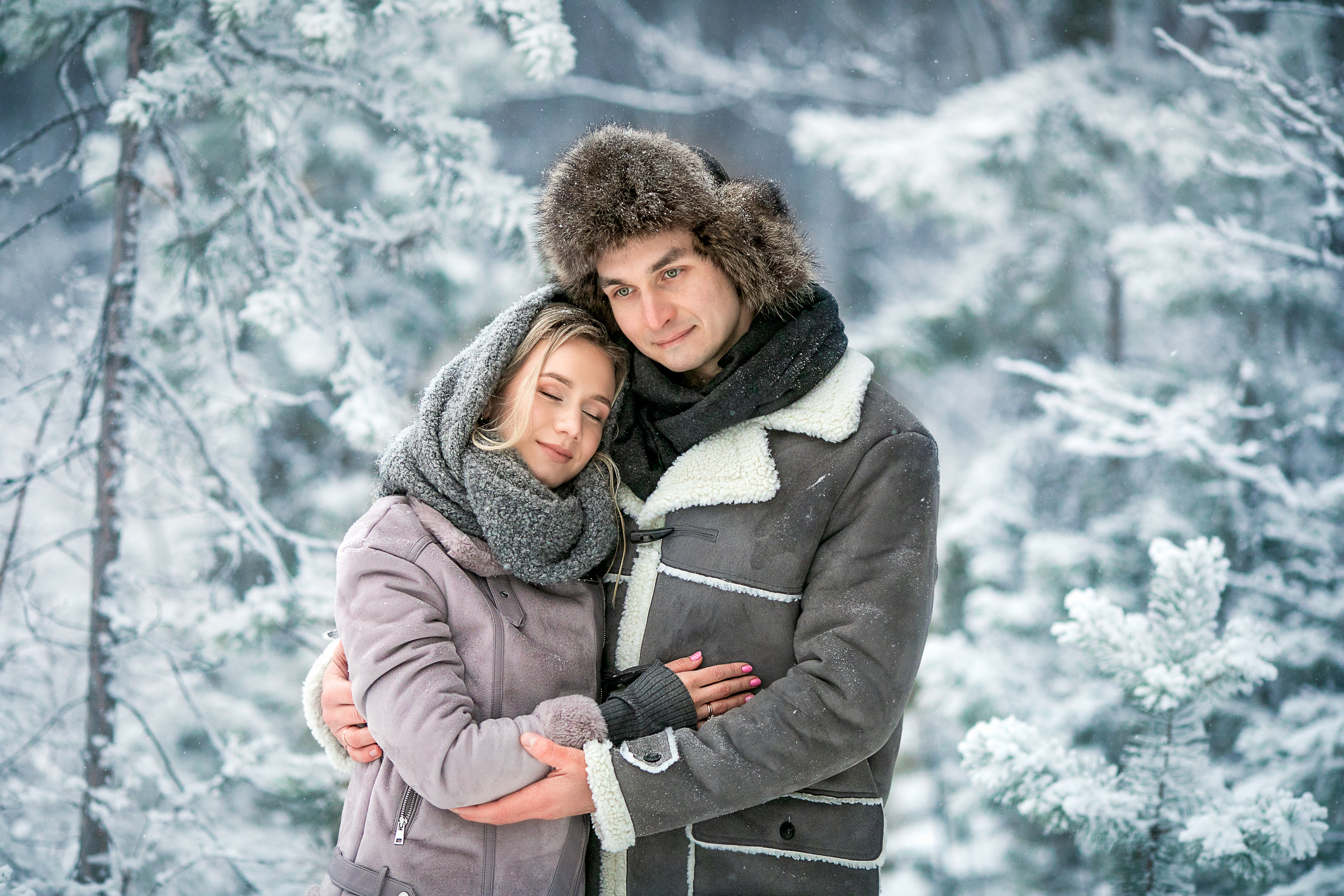 В зимнем лесу. Детский и семейный фотограф в Красноярске Елена Коровкина