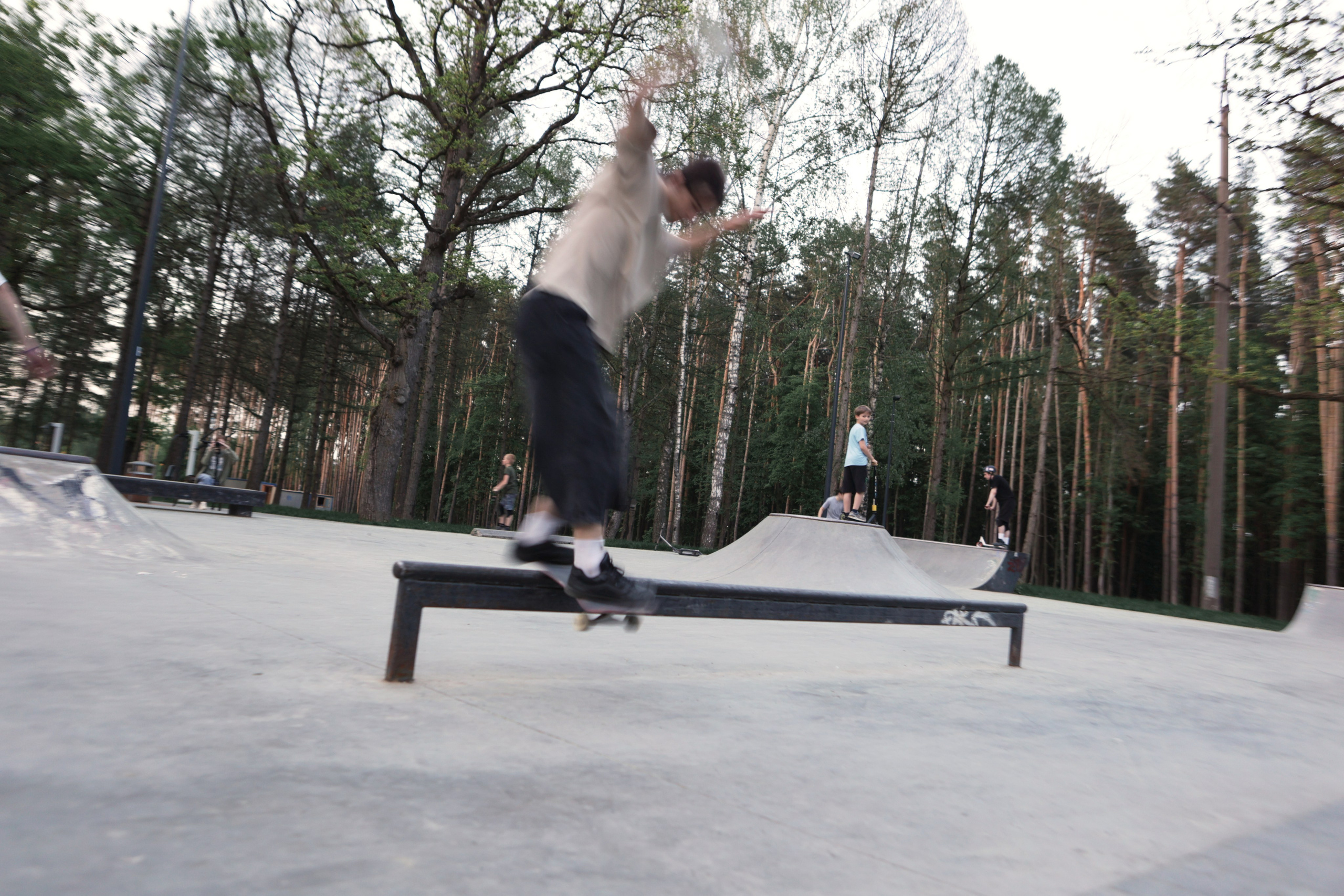 Blue hour in a skatepark. Фотограф Антонина Гудкова