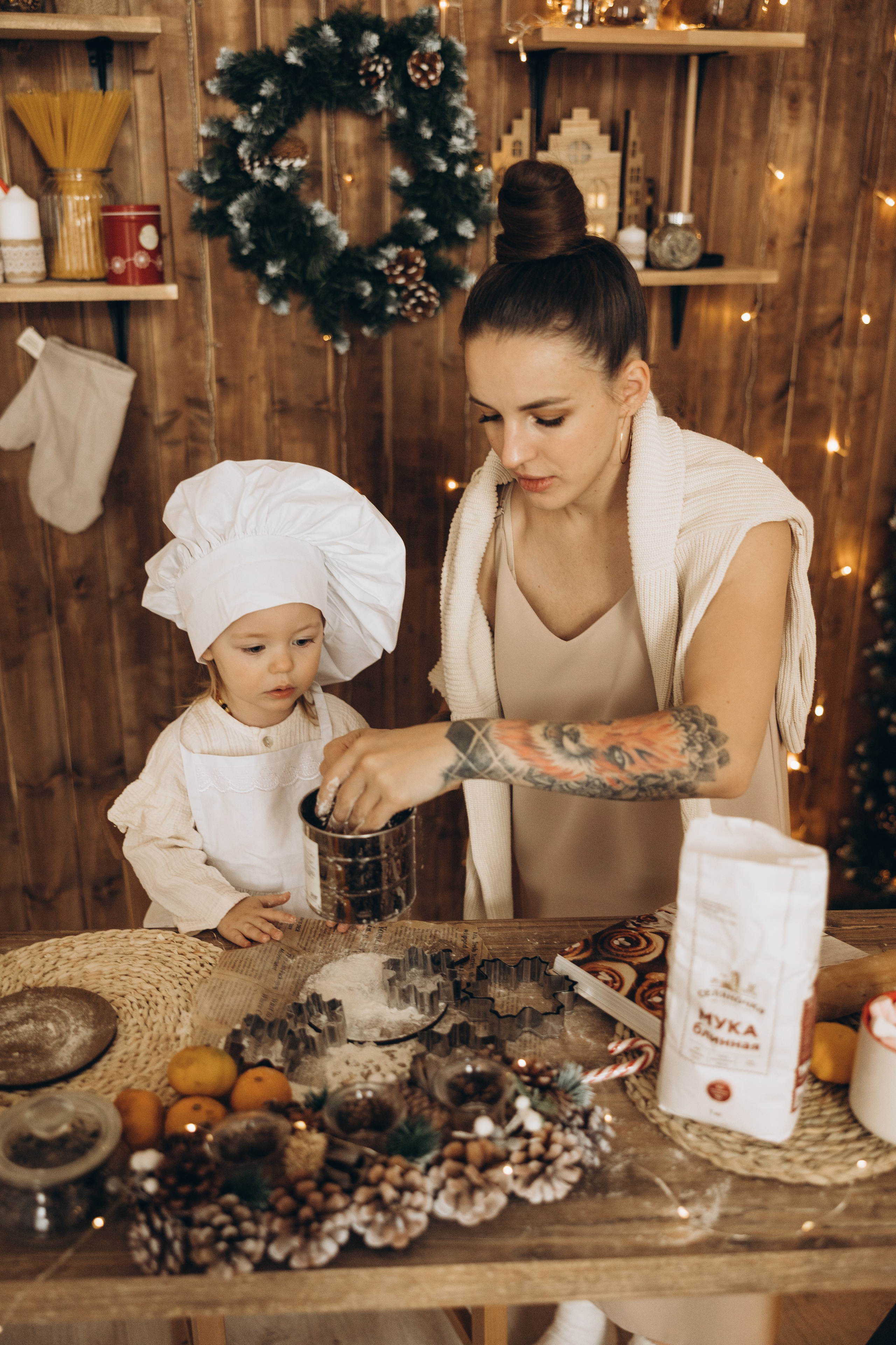 Ольга и Мирослава НГ. Семейный фотограф в Москве Виктория Ястребинская