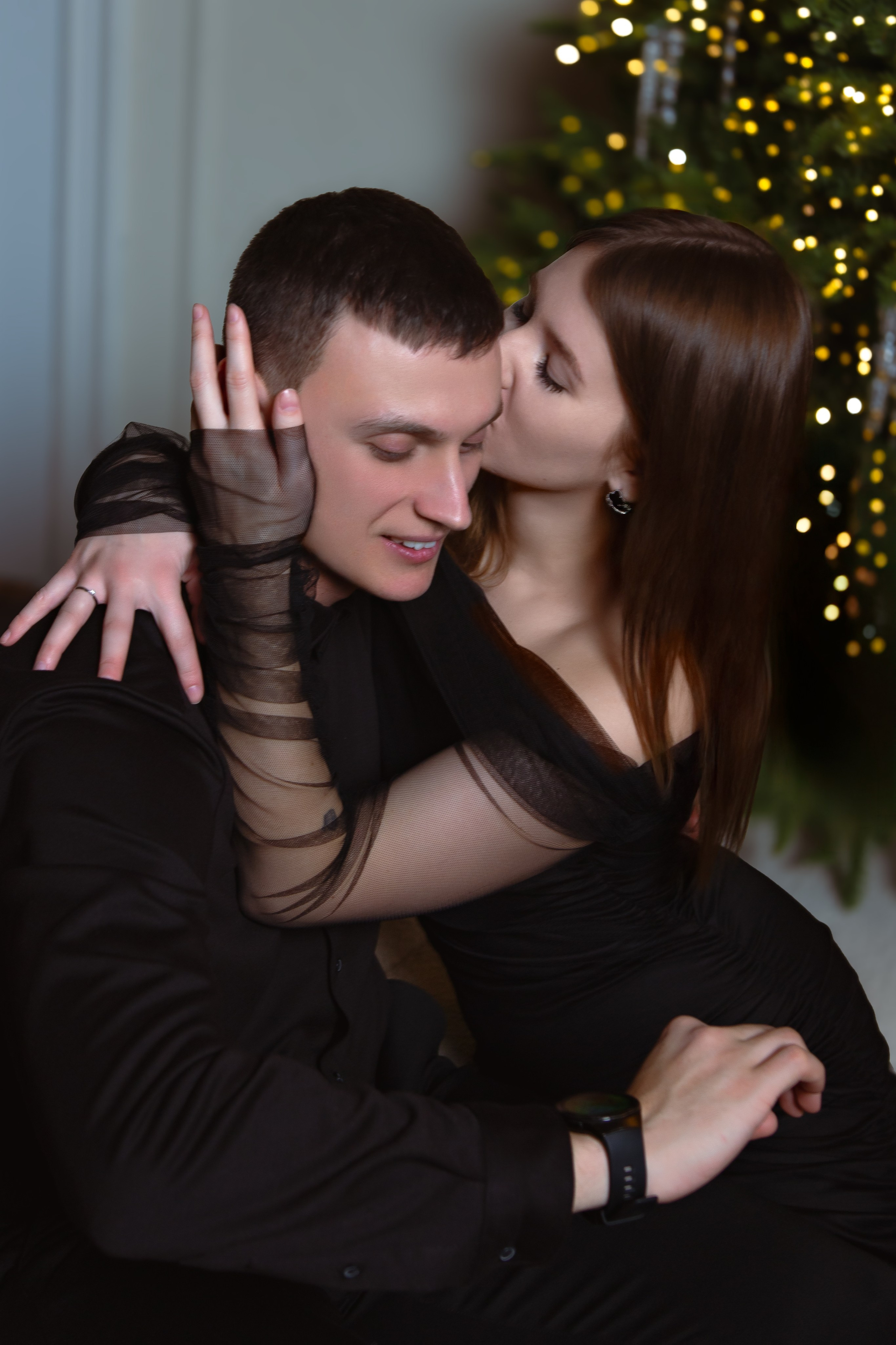 Love story фотосессия новогодняя