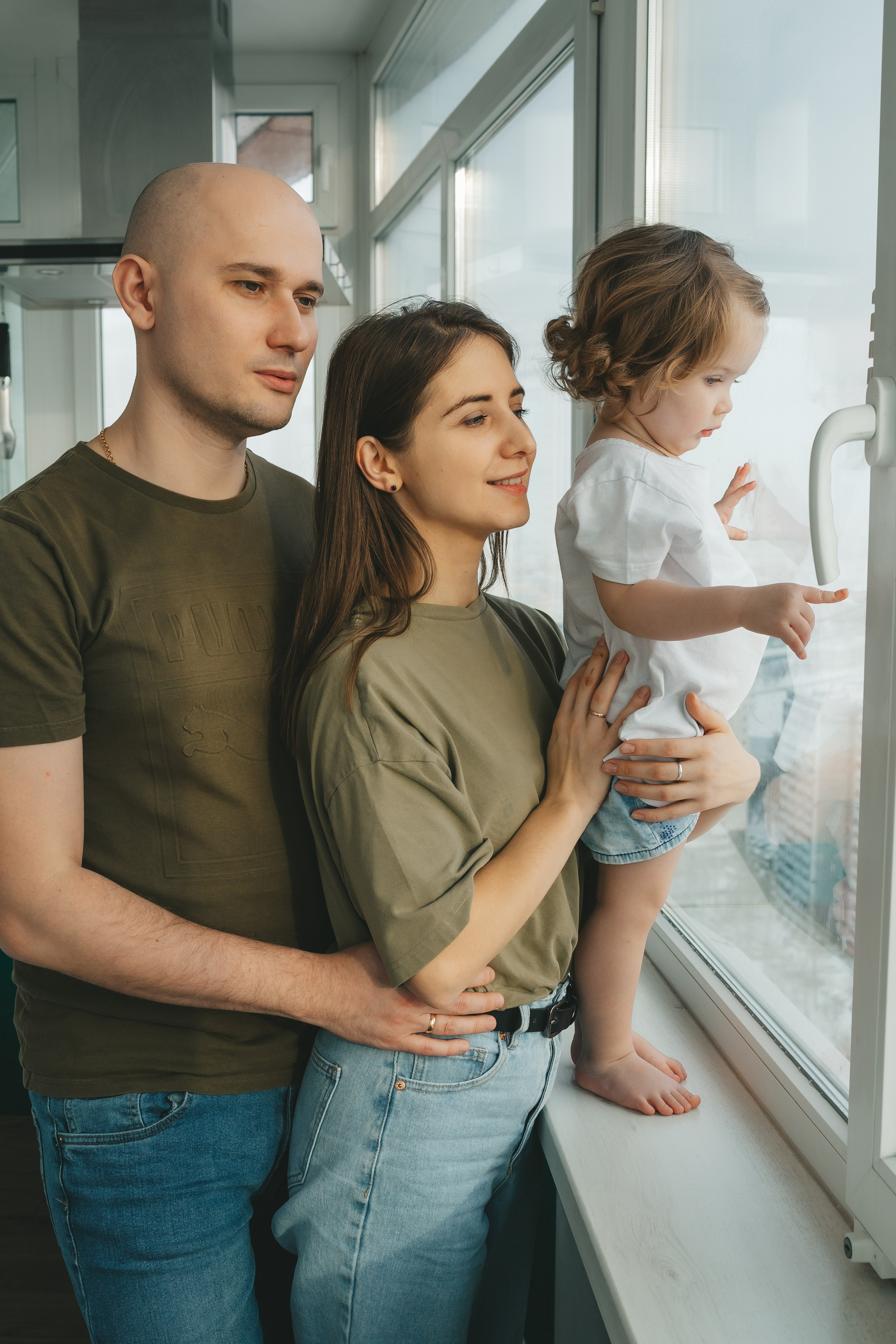 Семья Пети и Алёны (домашняя фотосессия). Семейный и детский фотограф и видеограф в Москве, Дрокина Наталья