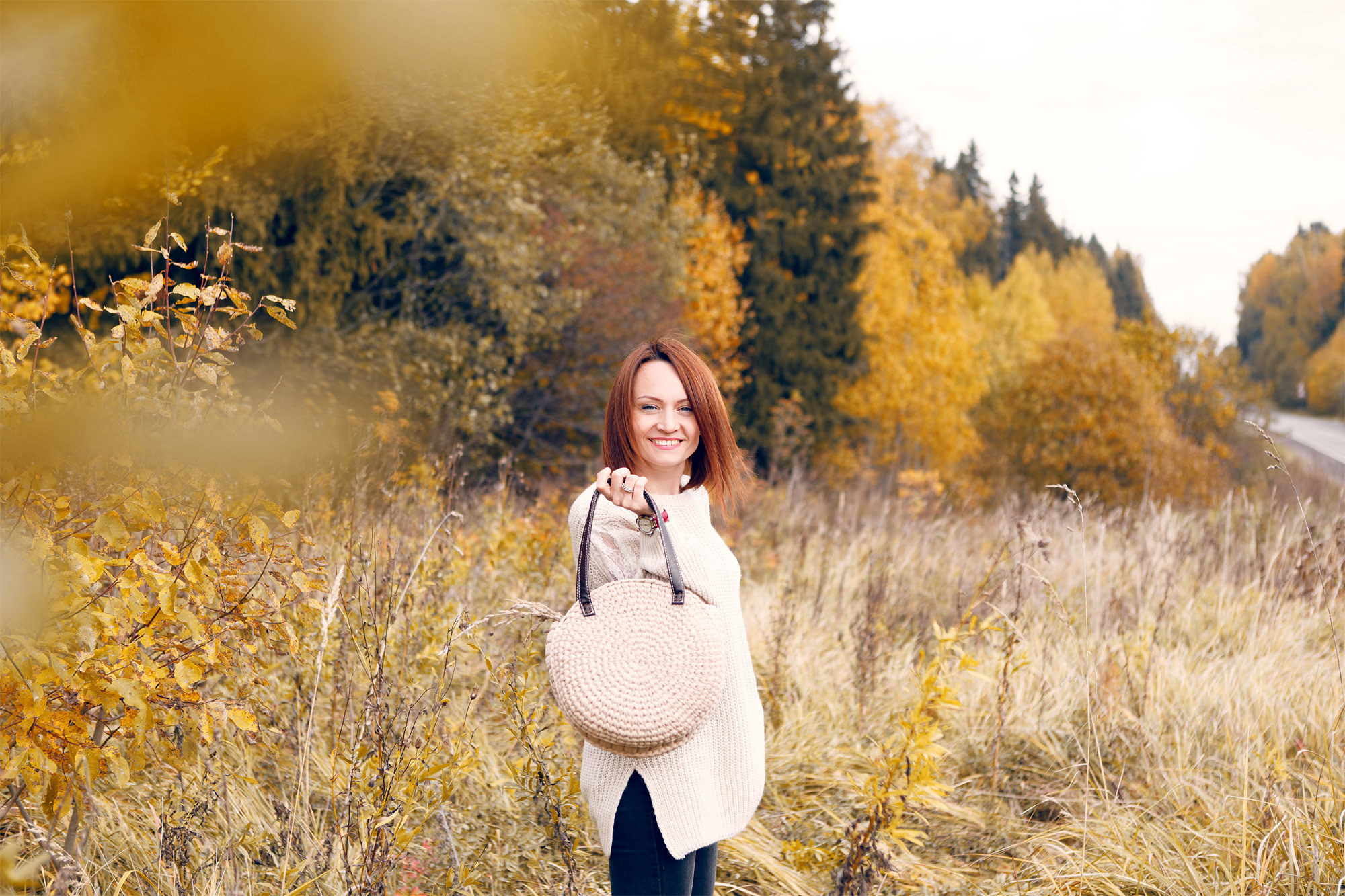 Lookbook Shik Knitting T-shirt yarn bag. Kasia Teesh. Фотограф и Видеограф. Сергиев Посад