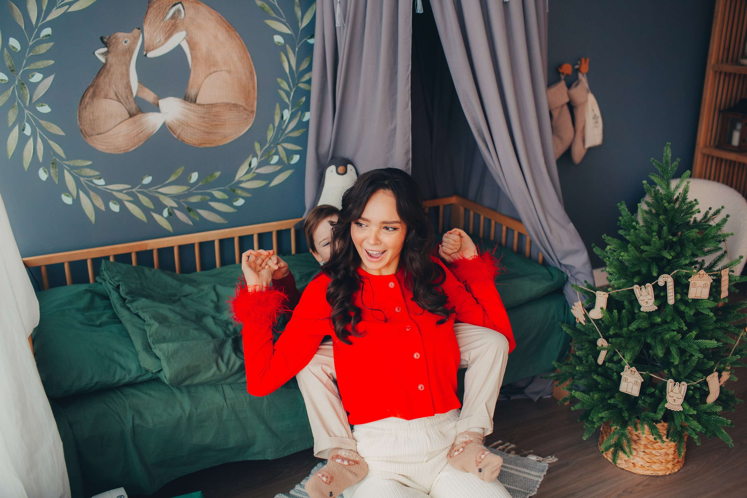 Новогодняя съёмка в студии. Фотограф Евгения Мальцева, Архангельск