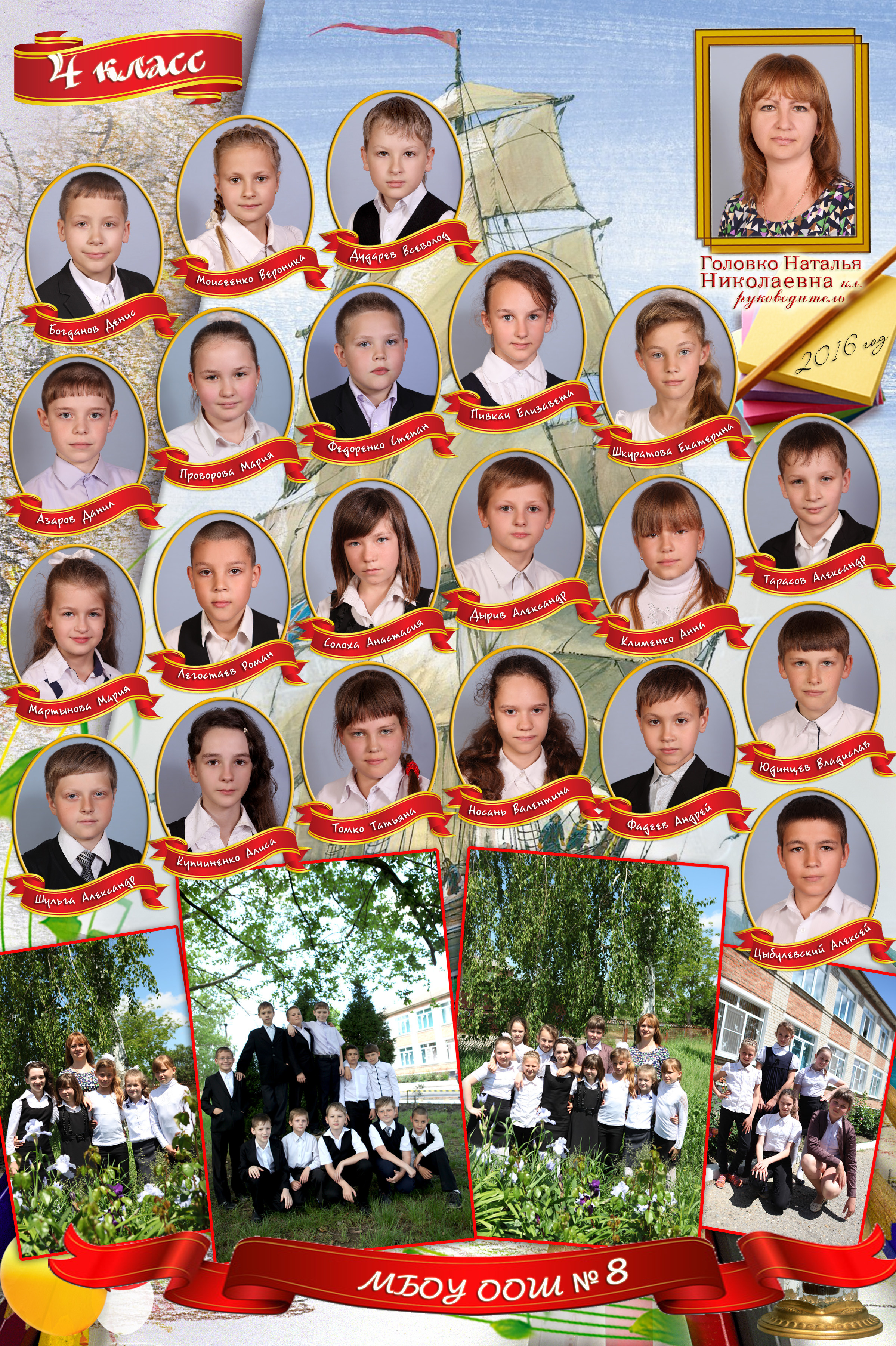фотокнига выпускника четвертого класса