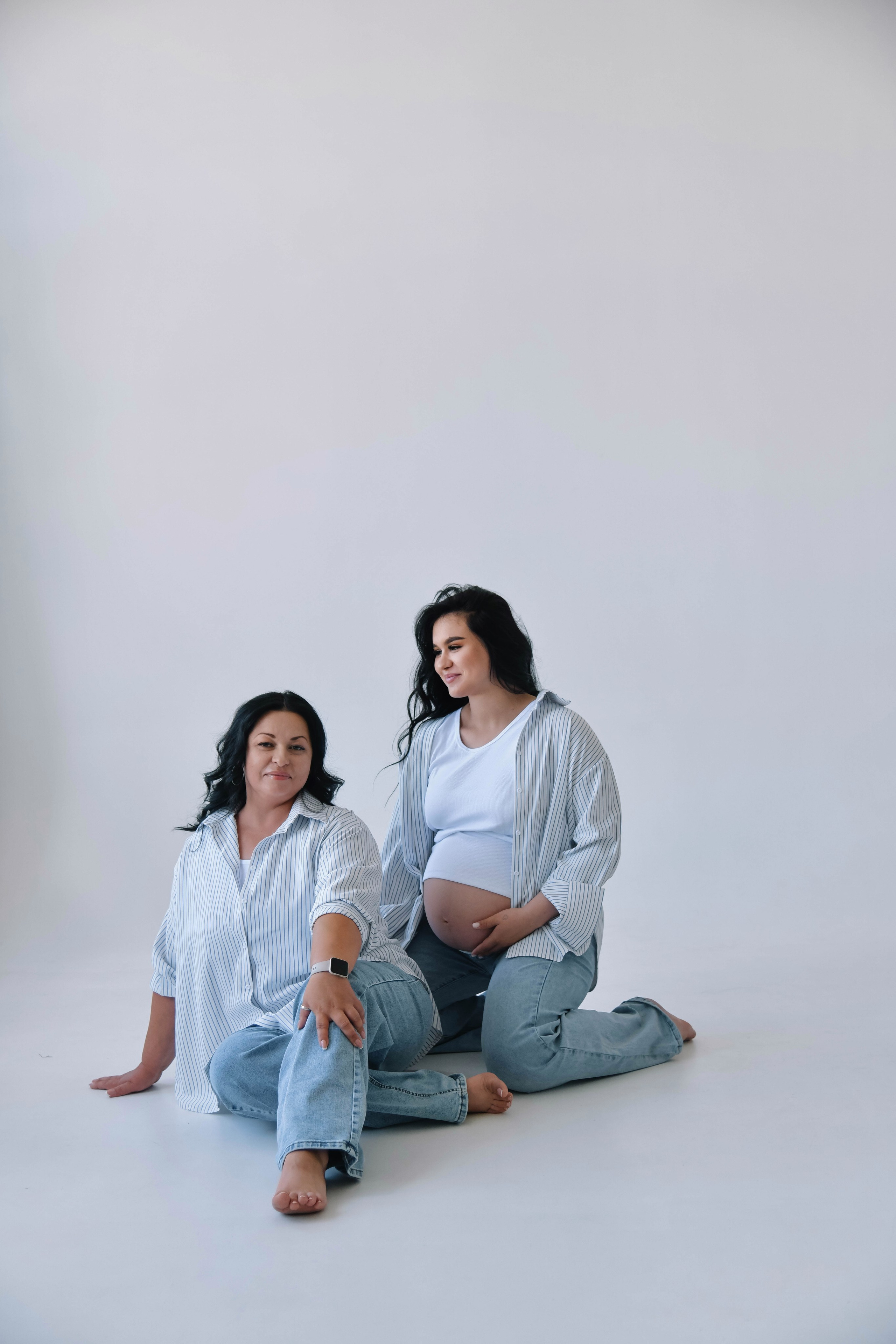 Мама и дочь беременная съемка. Фотограф Подольск