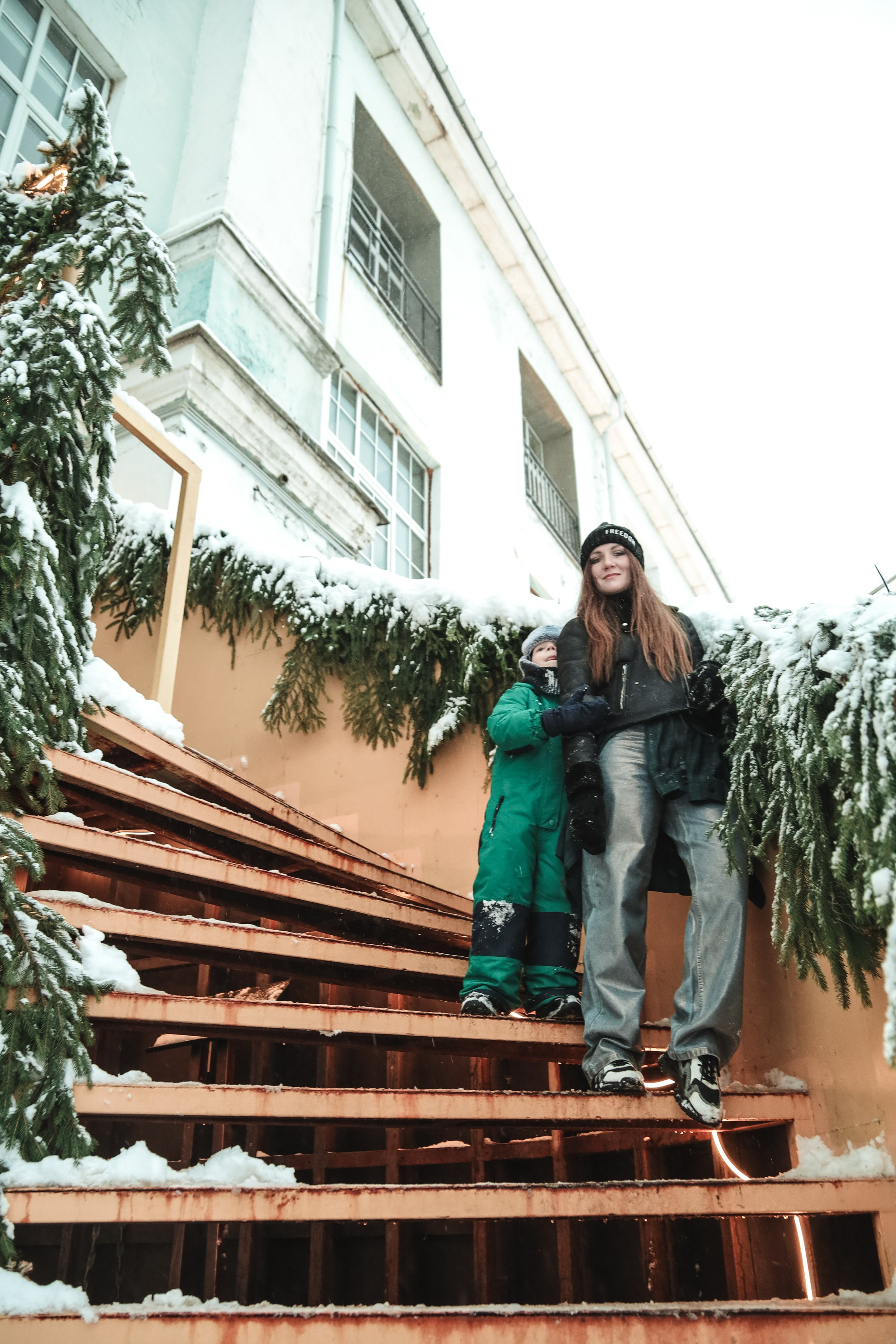 Зима. Севкабель. Семейный фотограф, свадебный фотограф, женский портрет в Санкт-Петербу