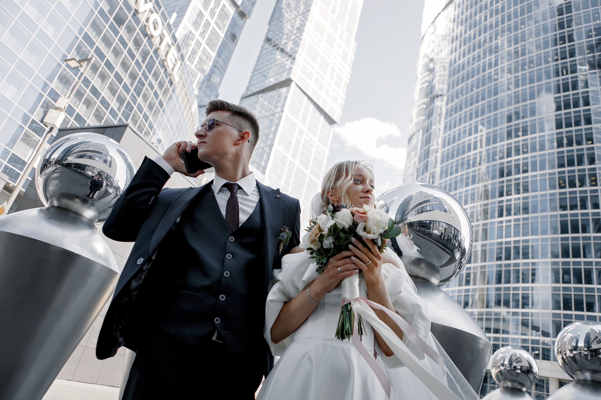 Свадебная фотосессия в Москва Сити
