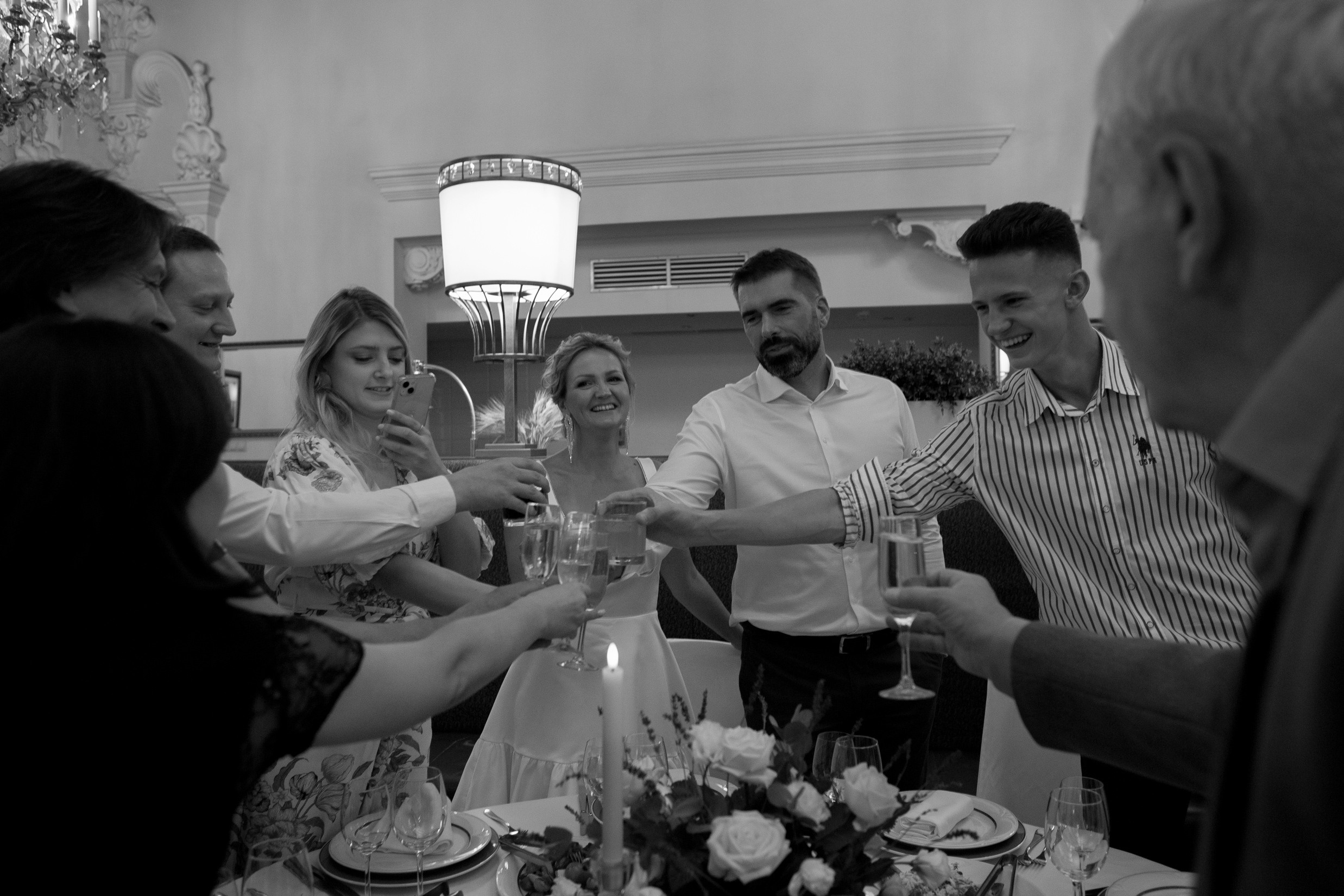 Свадьбас гостями. Свадебный и портретный фотограф Москва