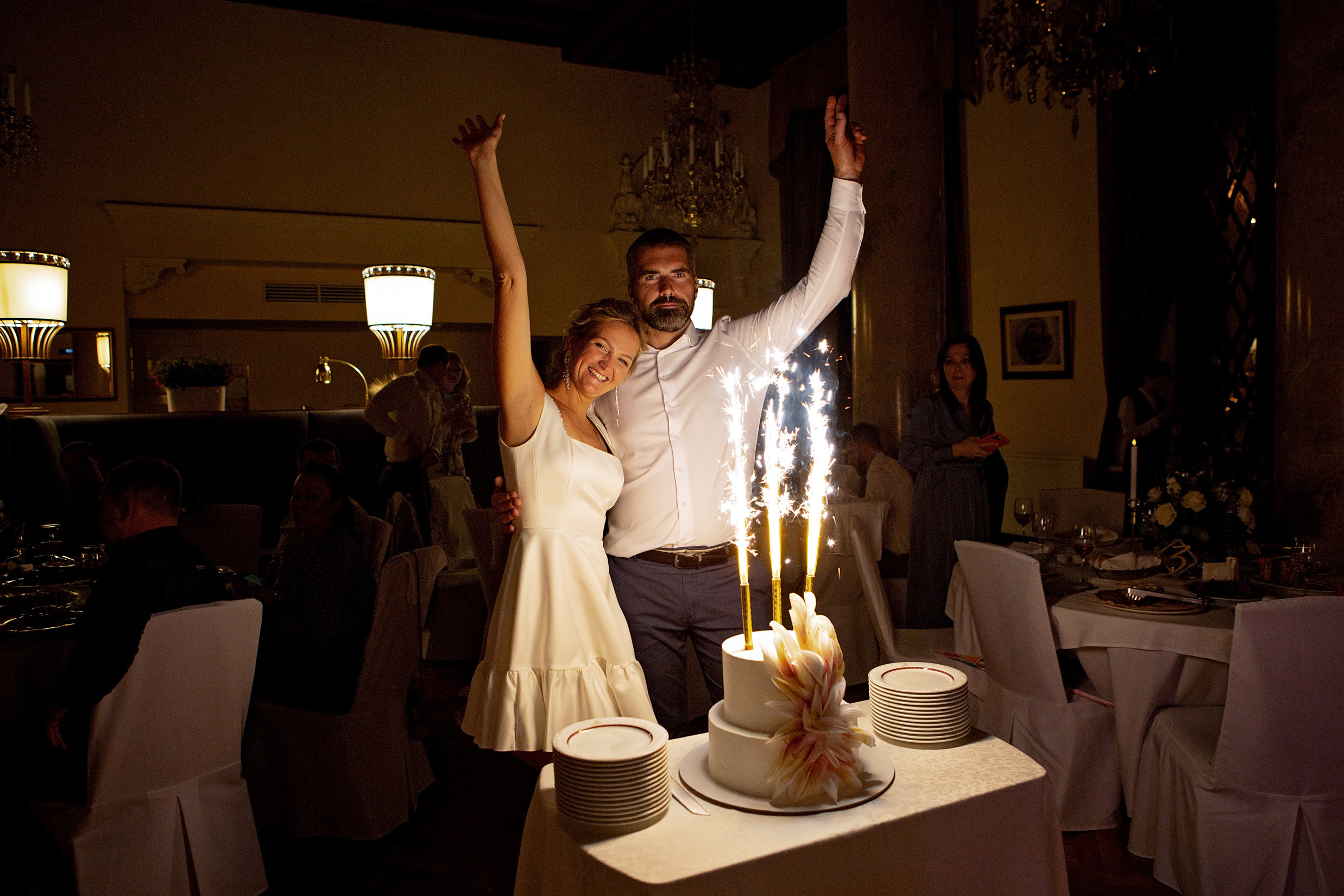 Свадьбас гостями. Свадебный и портретный фотограф Москва