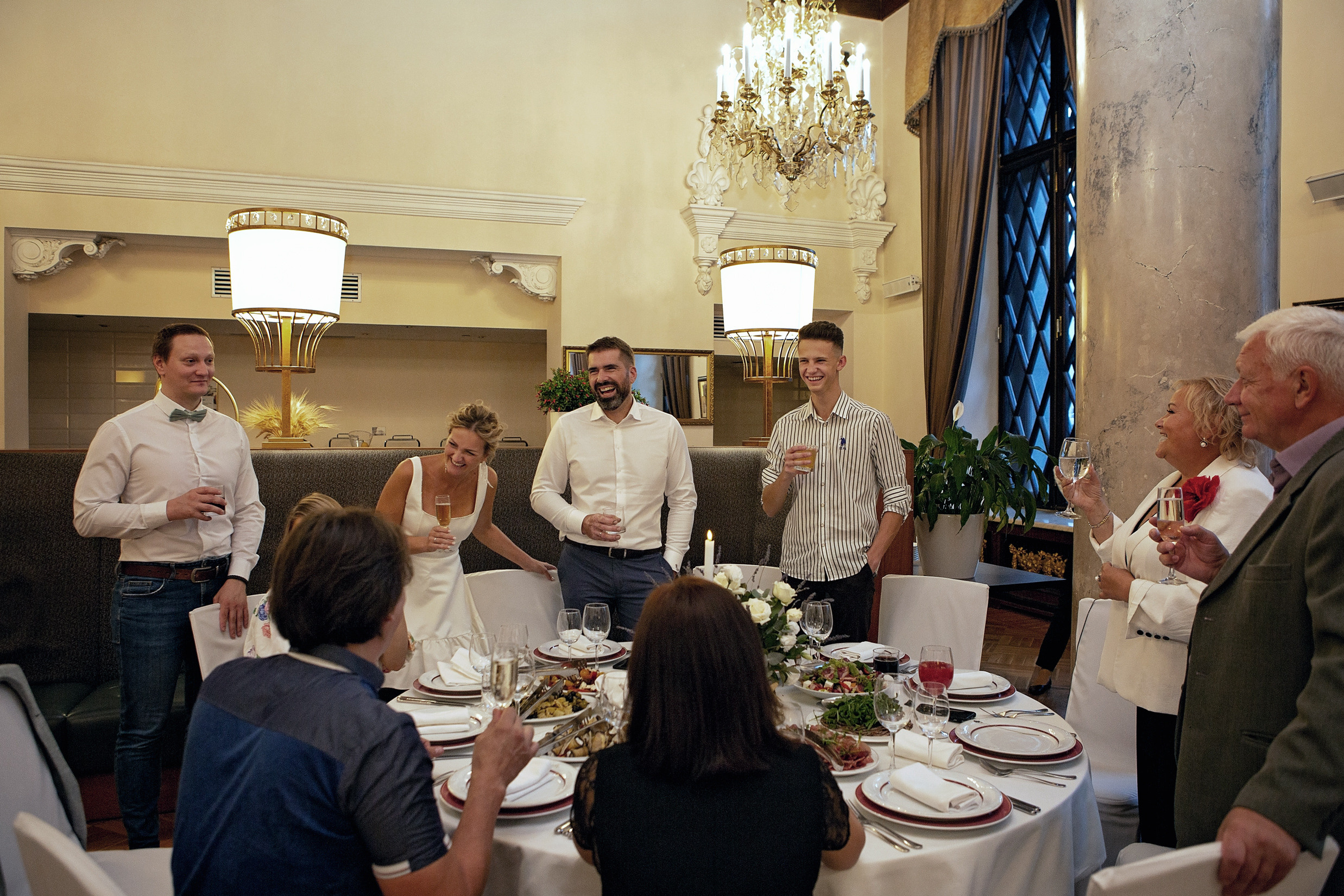 Свадьбас гостями. Свадебный и портретный фотограф Москва