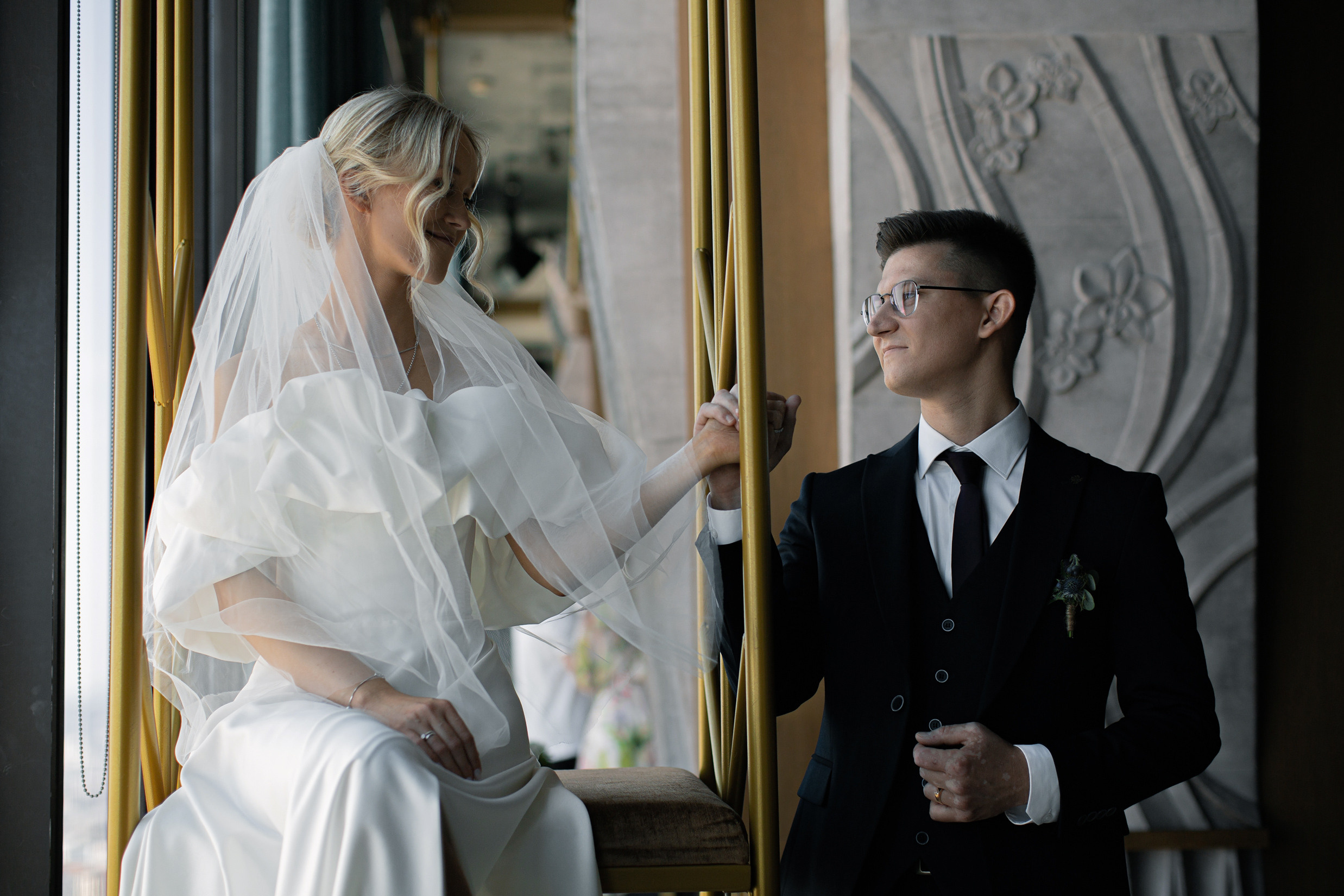 Свадебная фотосессия в ресторане Birds