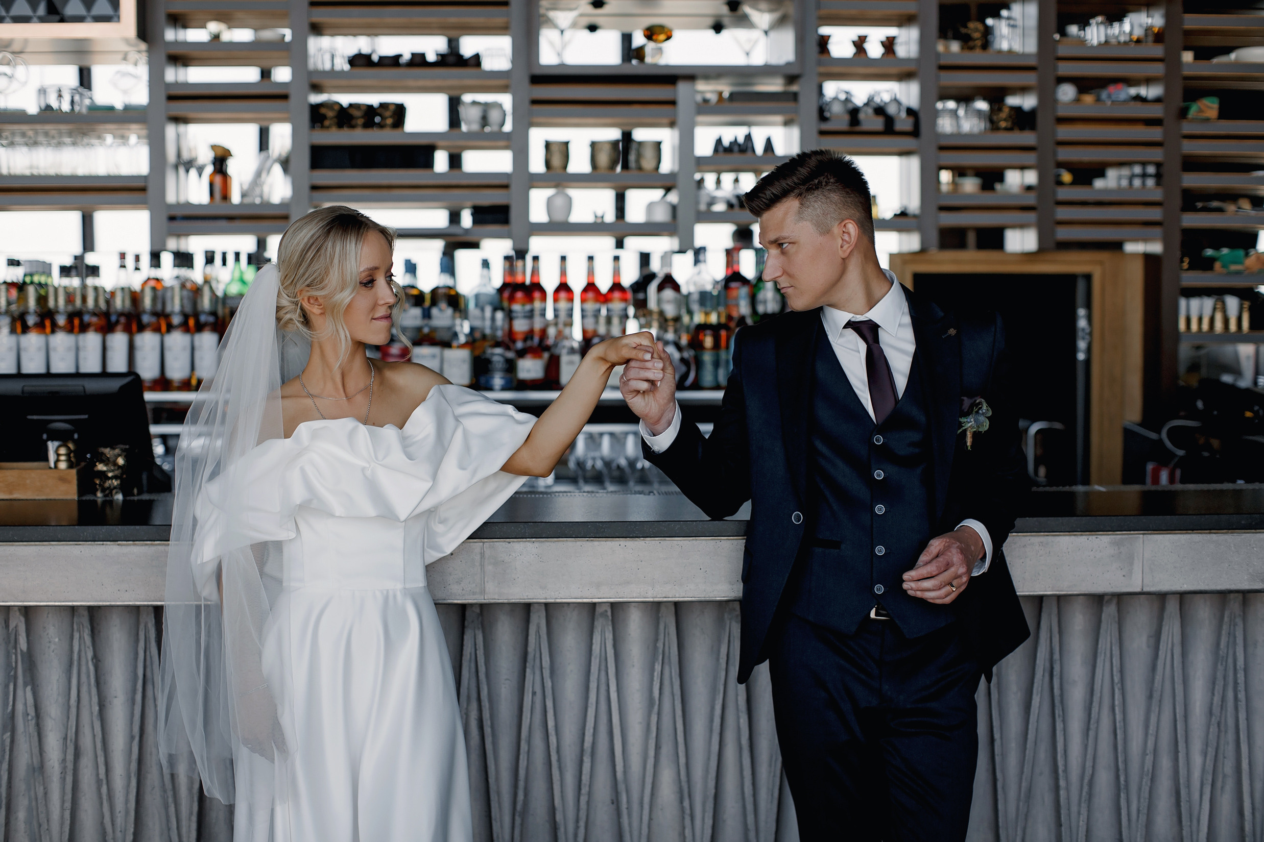 Свадебная фотосессия в ресторане Birds